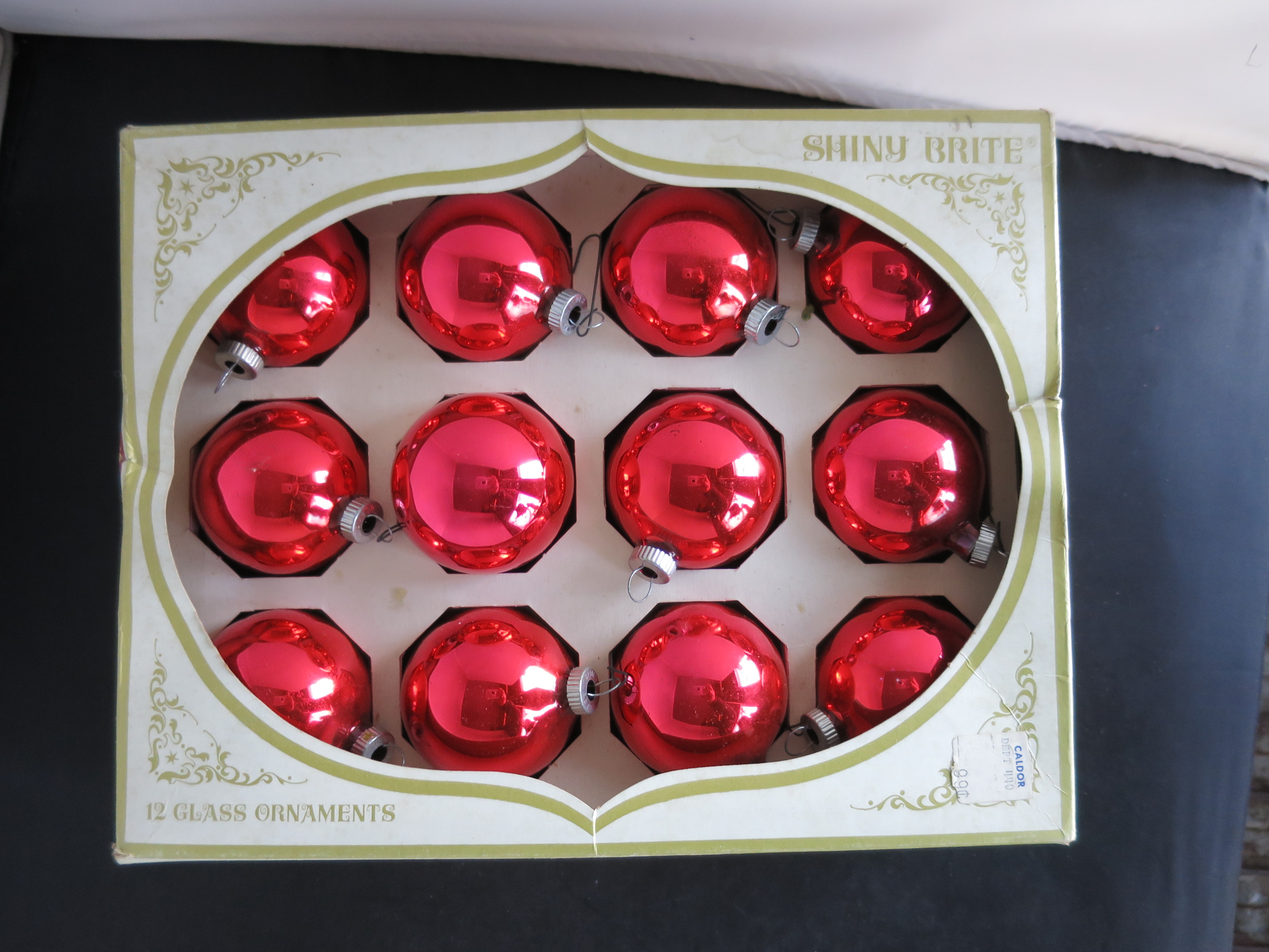 Shiny Brite Mercury Glass Tree Christmas Ornaments