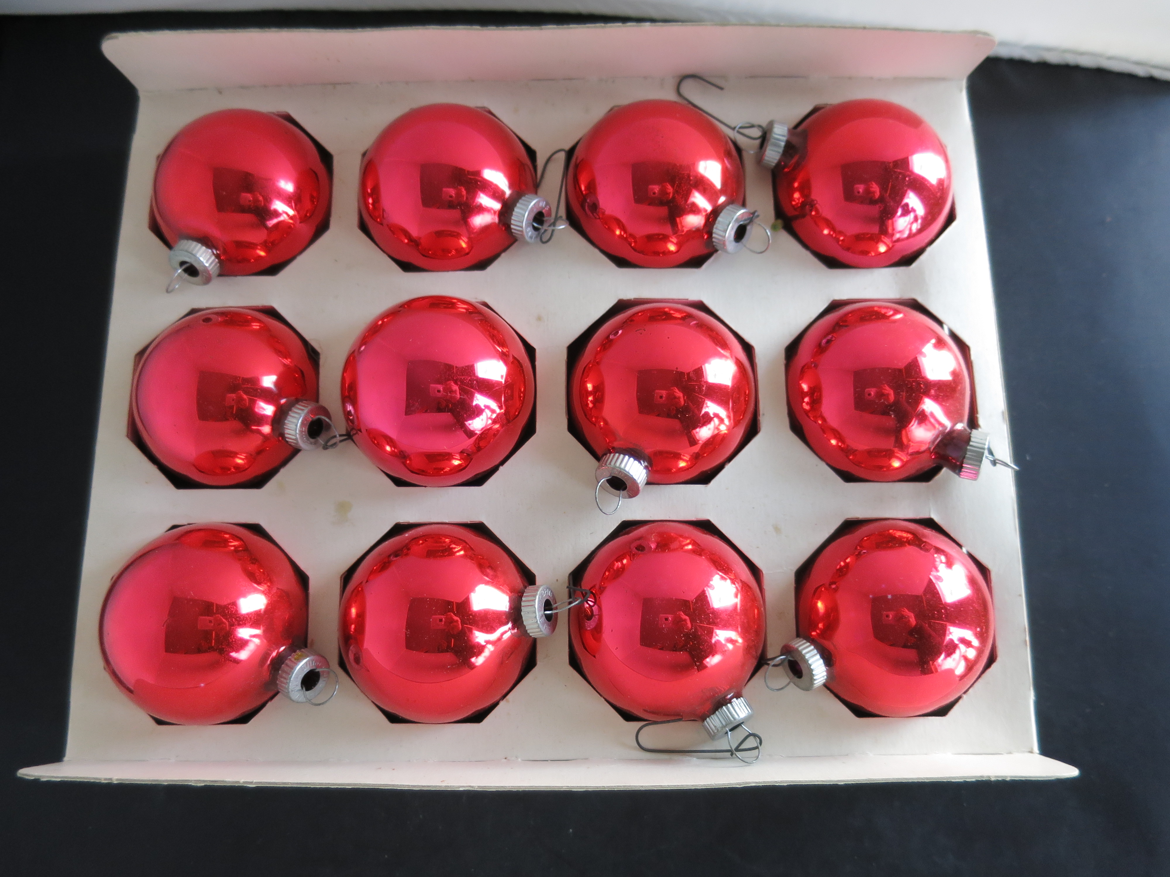 Shiny Brite Mercury Glass Tree Christmas Ornaments