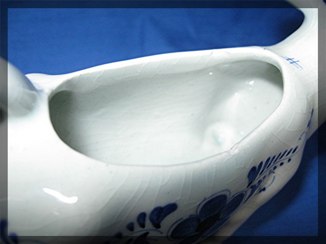 COW Milk Creamer DELFTS BLUE Hand Painted Ceramic 6.5