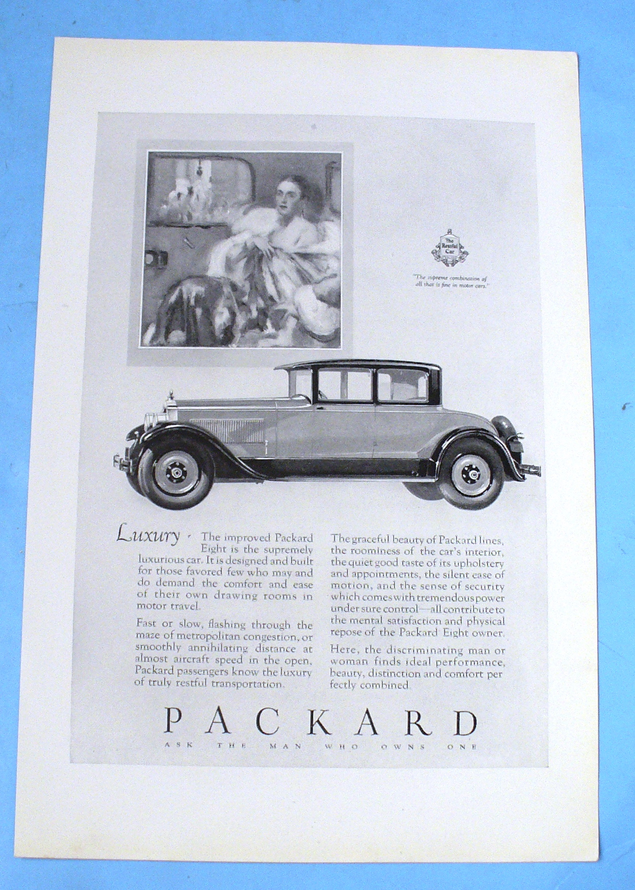 1927 Packard with The Packard Eight