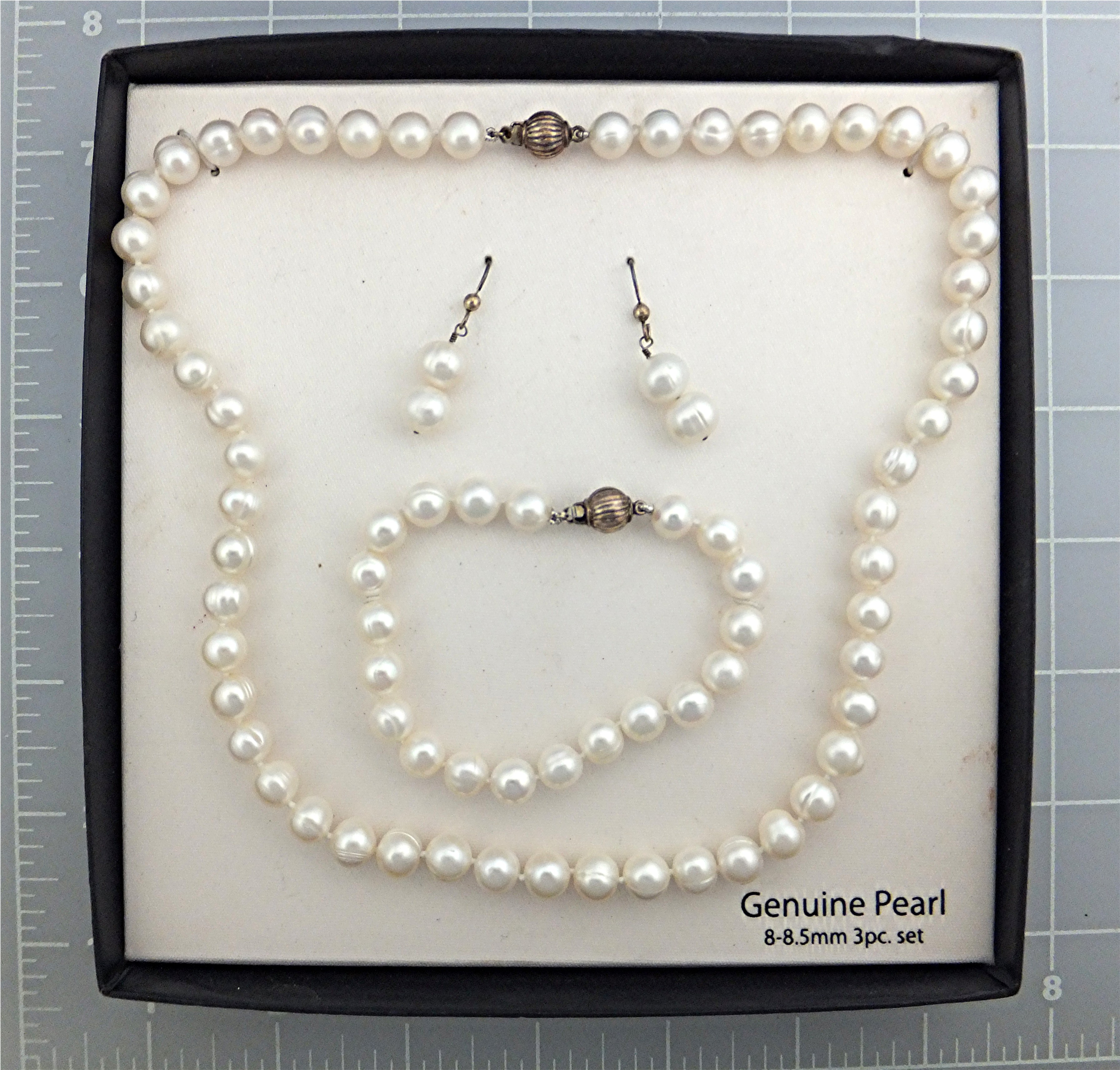 Necklace Freshwater Pearls Bracelet Earrings Sterling S