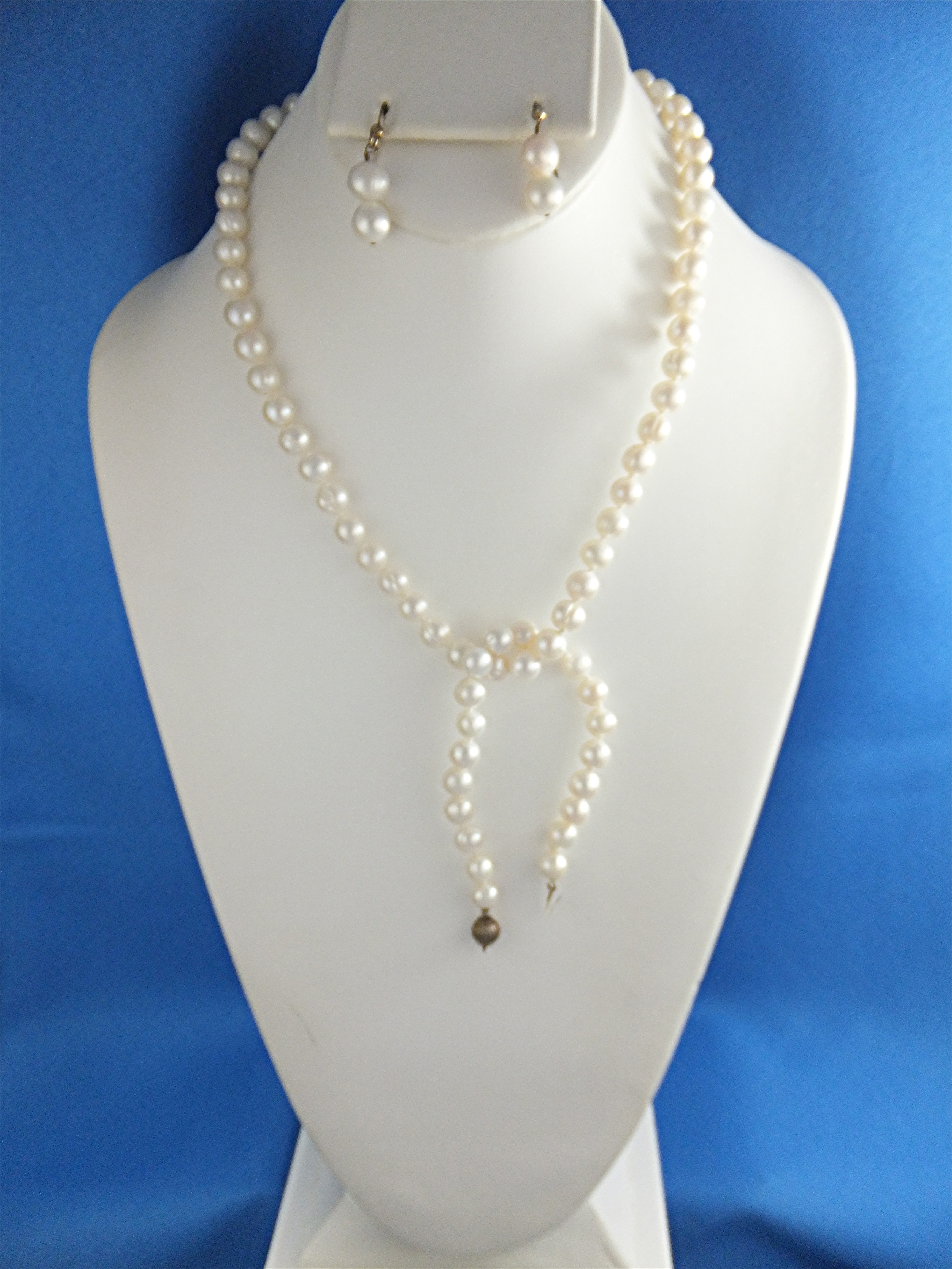 Necklace Freshwater Pearls Bracelet Earrings Sterling S