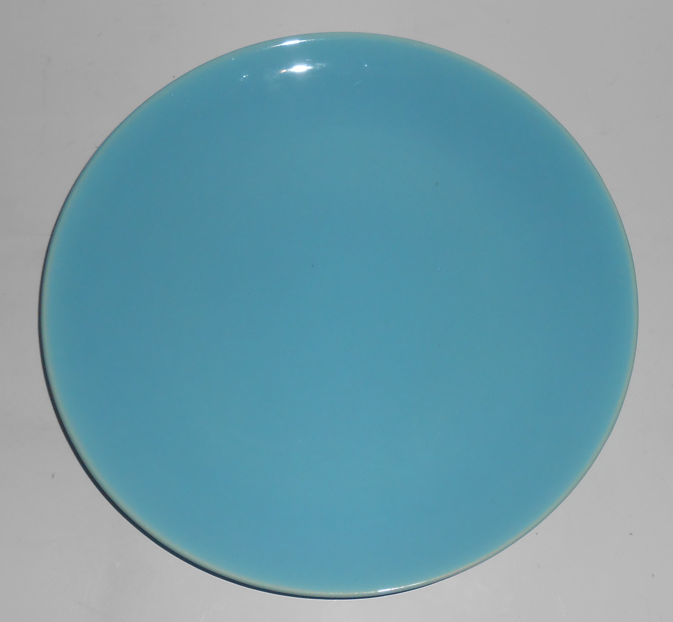 Catalina Pottery Rancho Ware Gloss Turquoise Dinner Pla