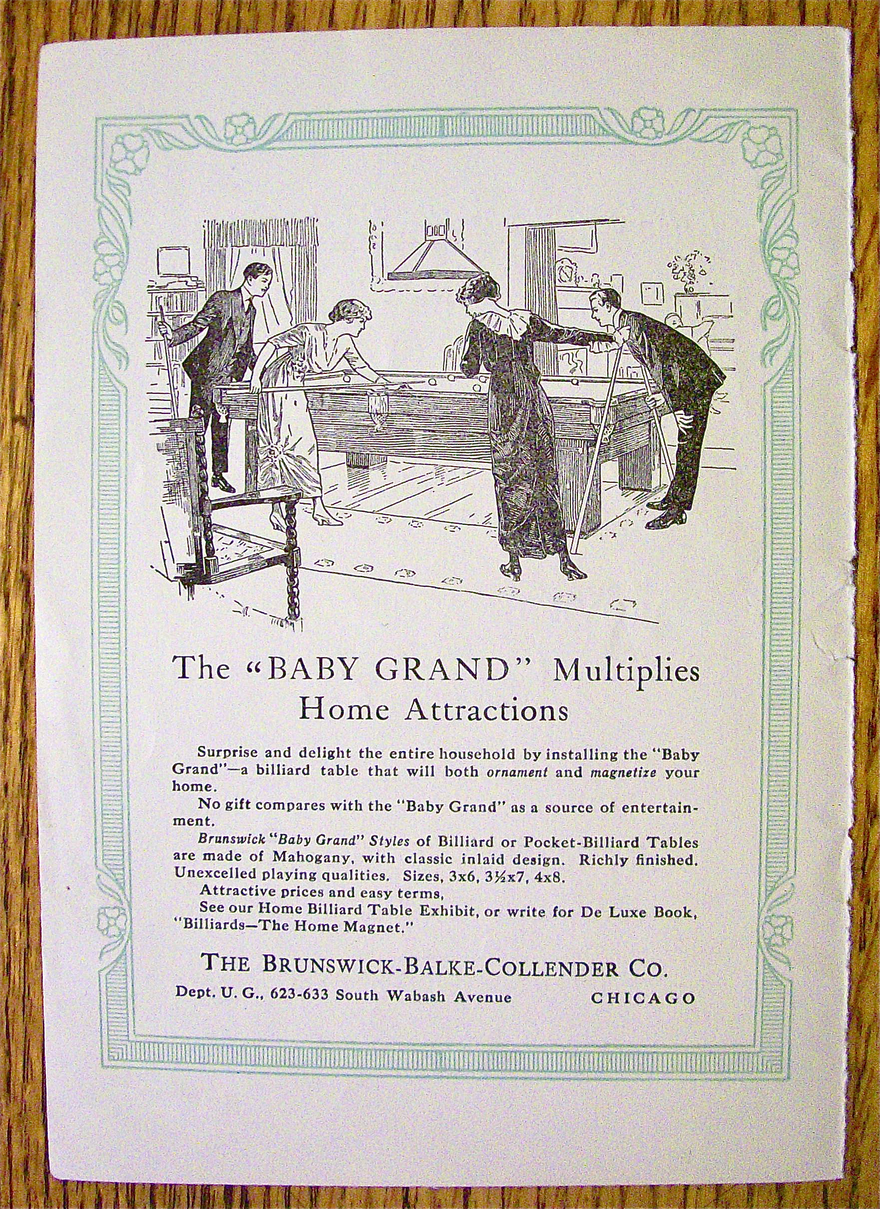 1914 Brunswick-Balke-Collender with Baby Grand