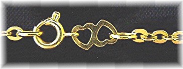 18K Gold 24 Inch  Madonna And  Child Pendant Chain