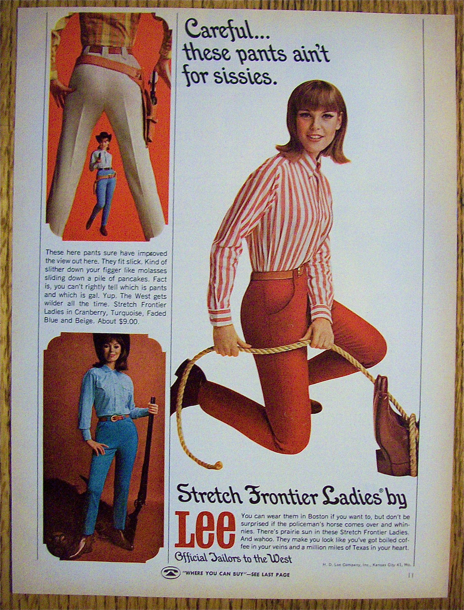 1965 Lee Stretch Frontier Ladies Pants w/Woman