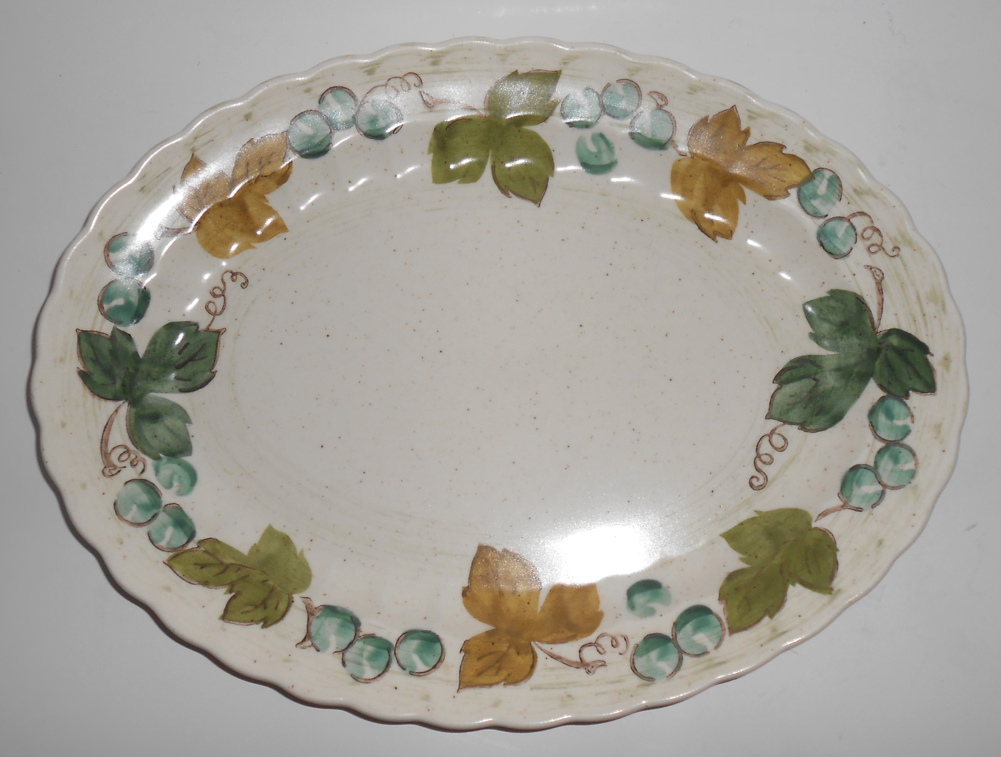 Metlox Pottery Poppy Trail Vineyard Large Platter