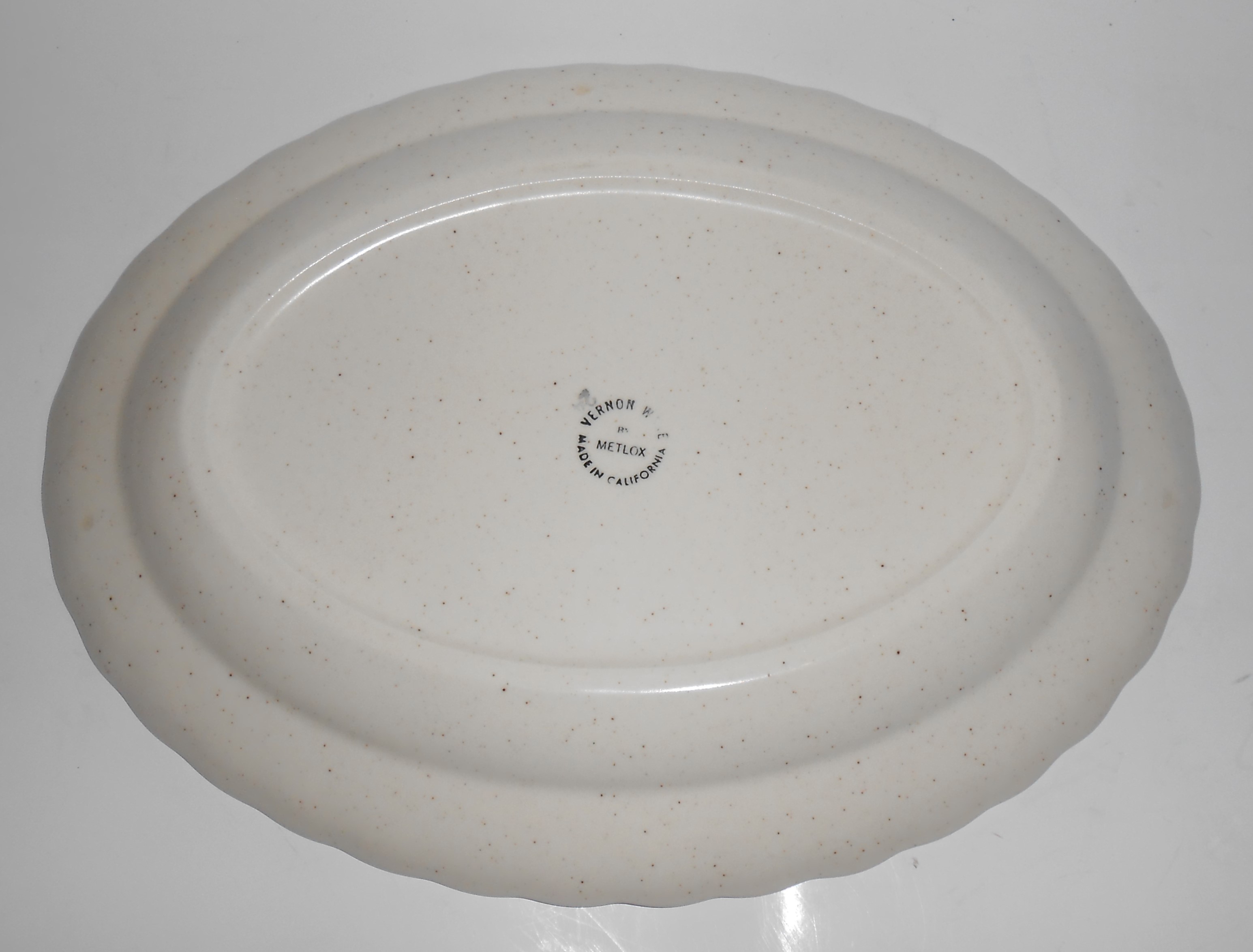Metlox Pottery Poppy Trail Vineyard Large Platter