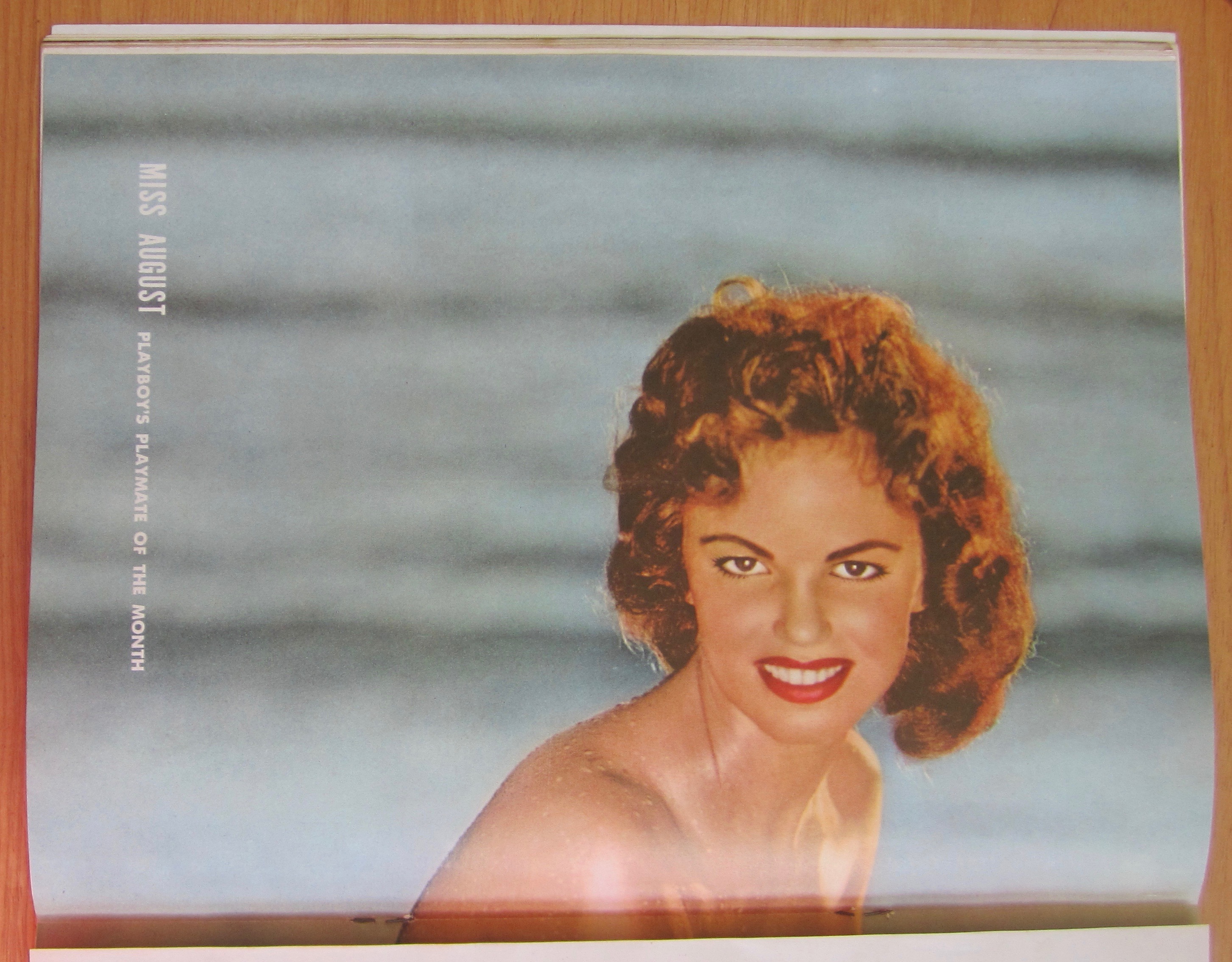 Playboy Magazine-August 1958-Myrna Weber