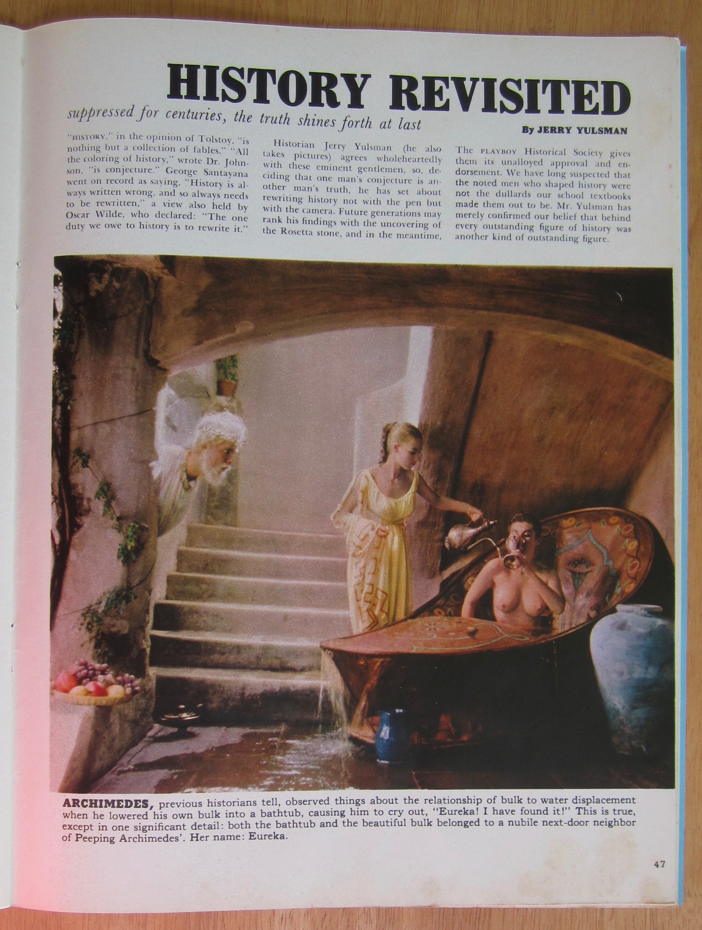 Playboy Magazine-August 1958-Myrna Weber