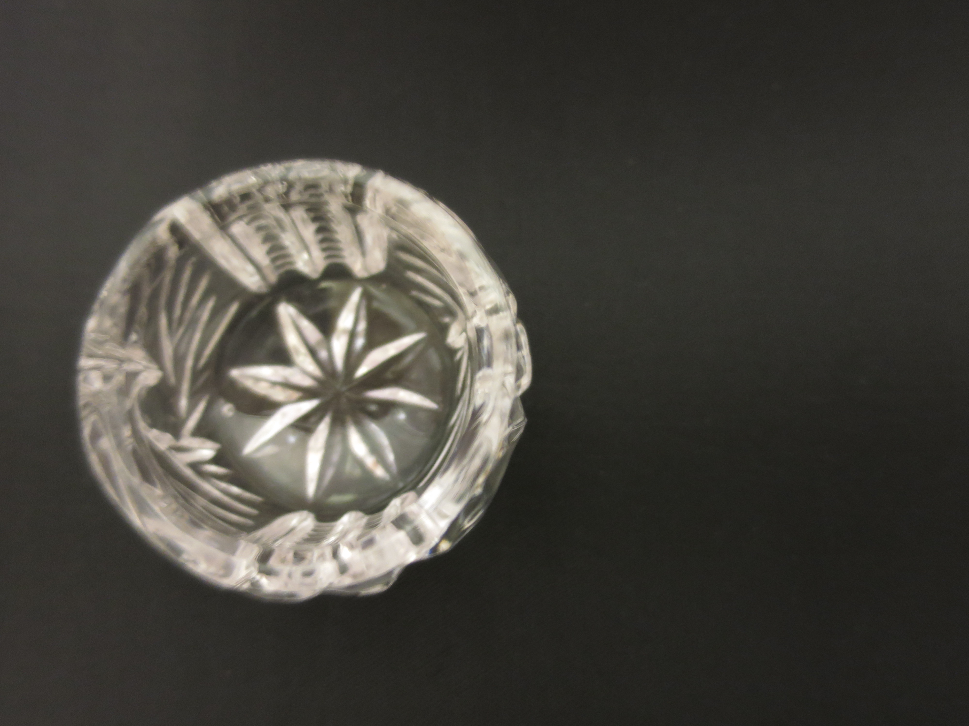 Cambridge Glass Open Salt Cellar Starburst Zipper EAPG