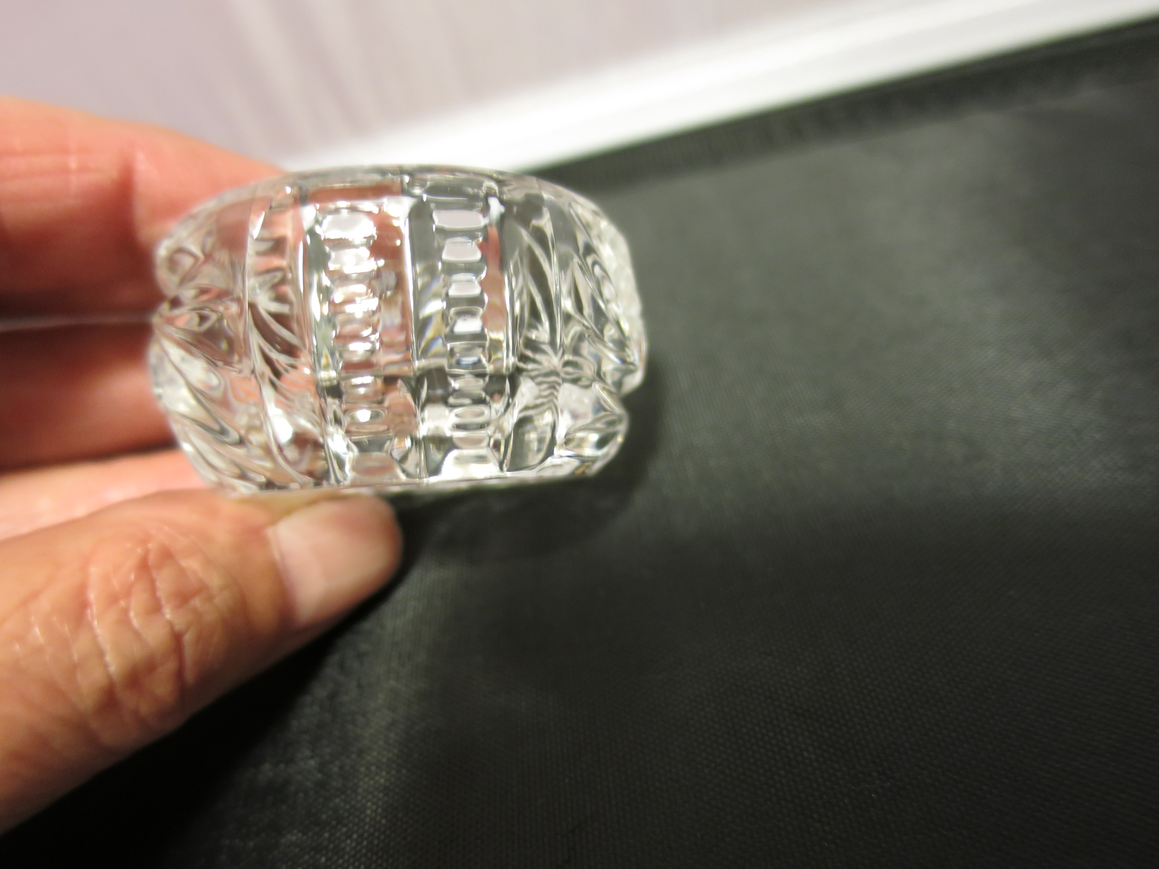 Cambridge Glass Open Salt Cellar Starburst Zipper EAPG