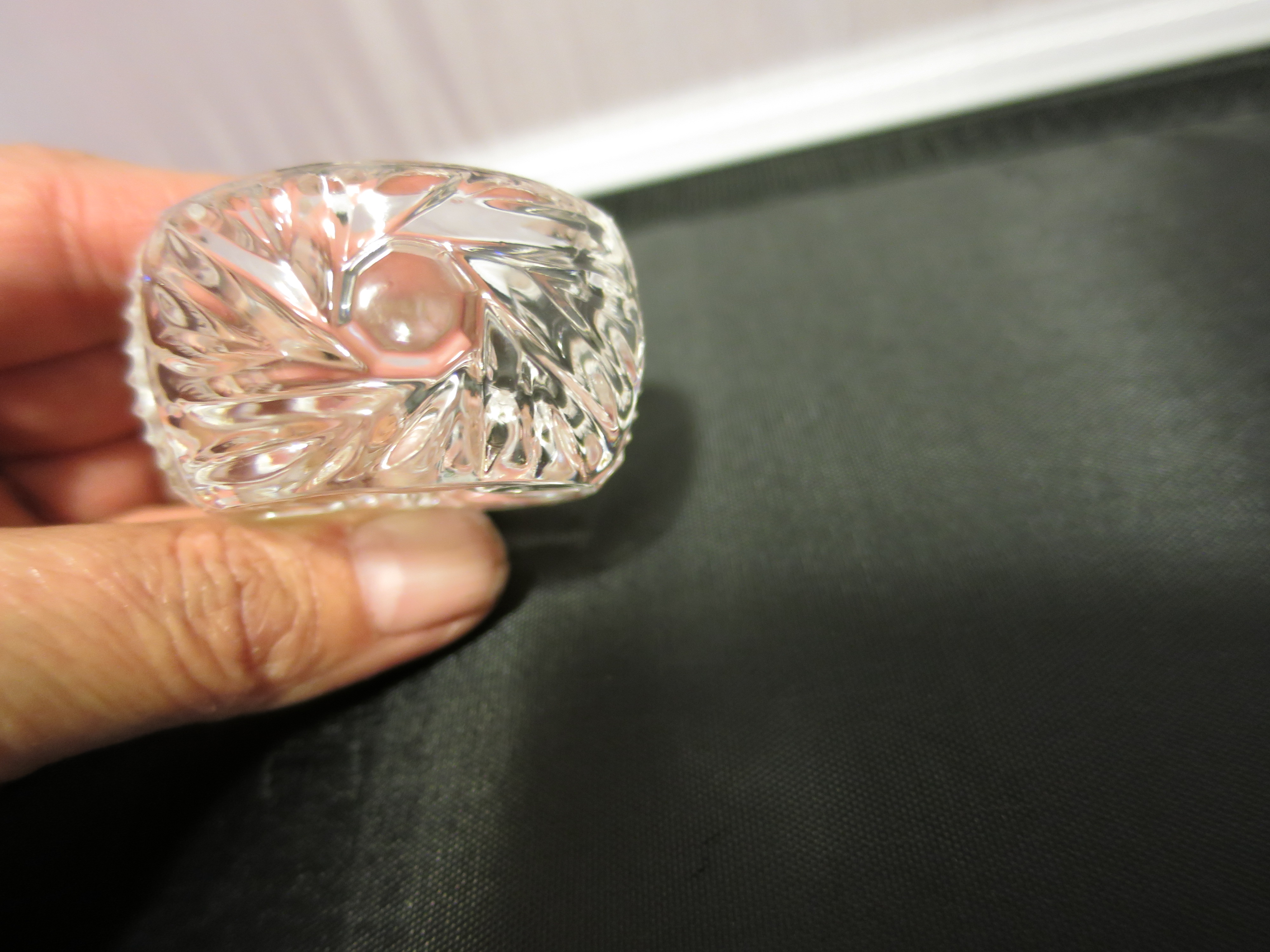 Cambridge Glass Open Salt Cellar Starburst Zipper EAPG