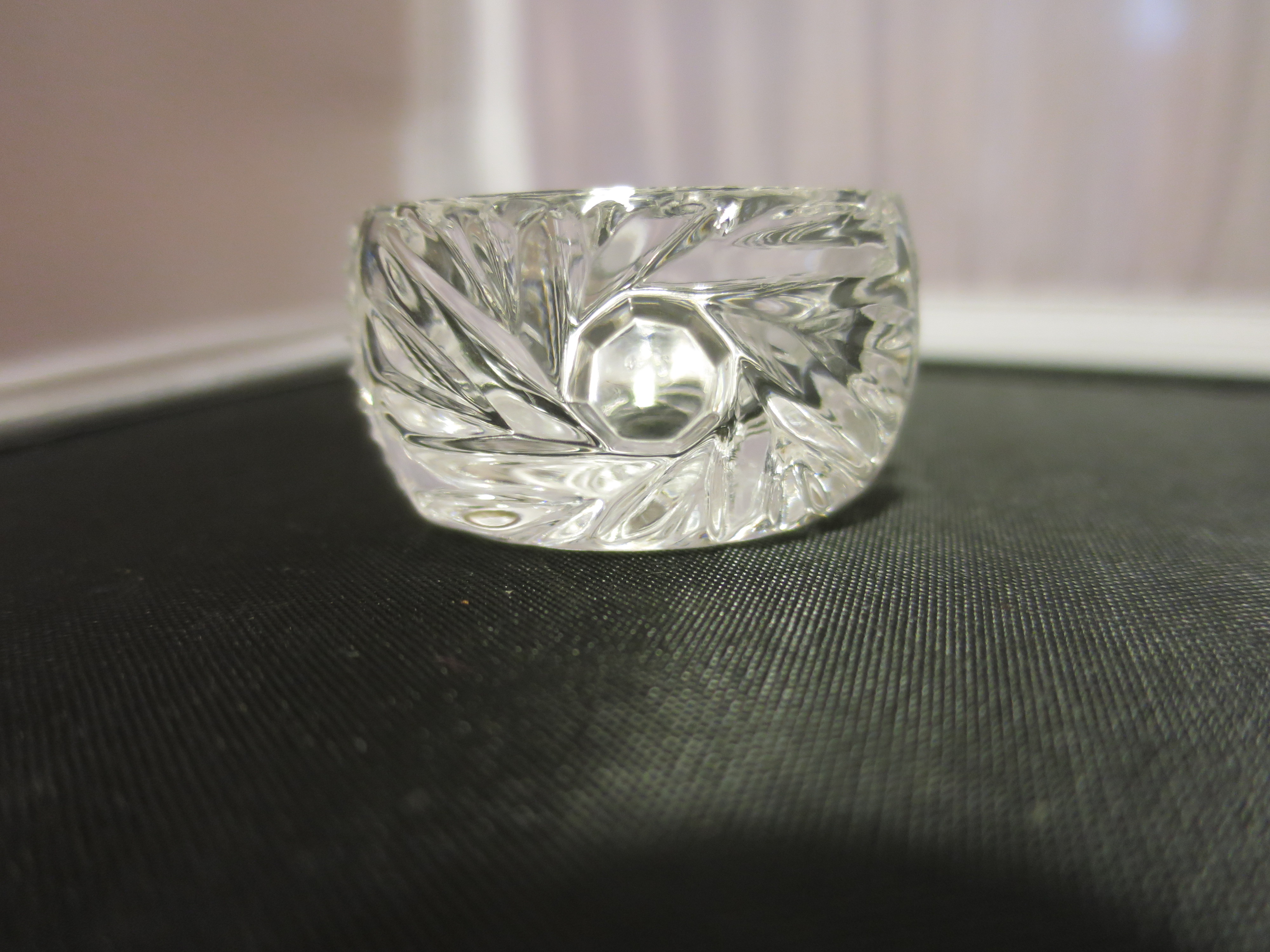 Cambridge Glass Open Salt Cellar Starburst Zipper EAPG