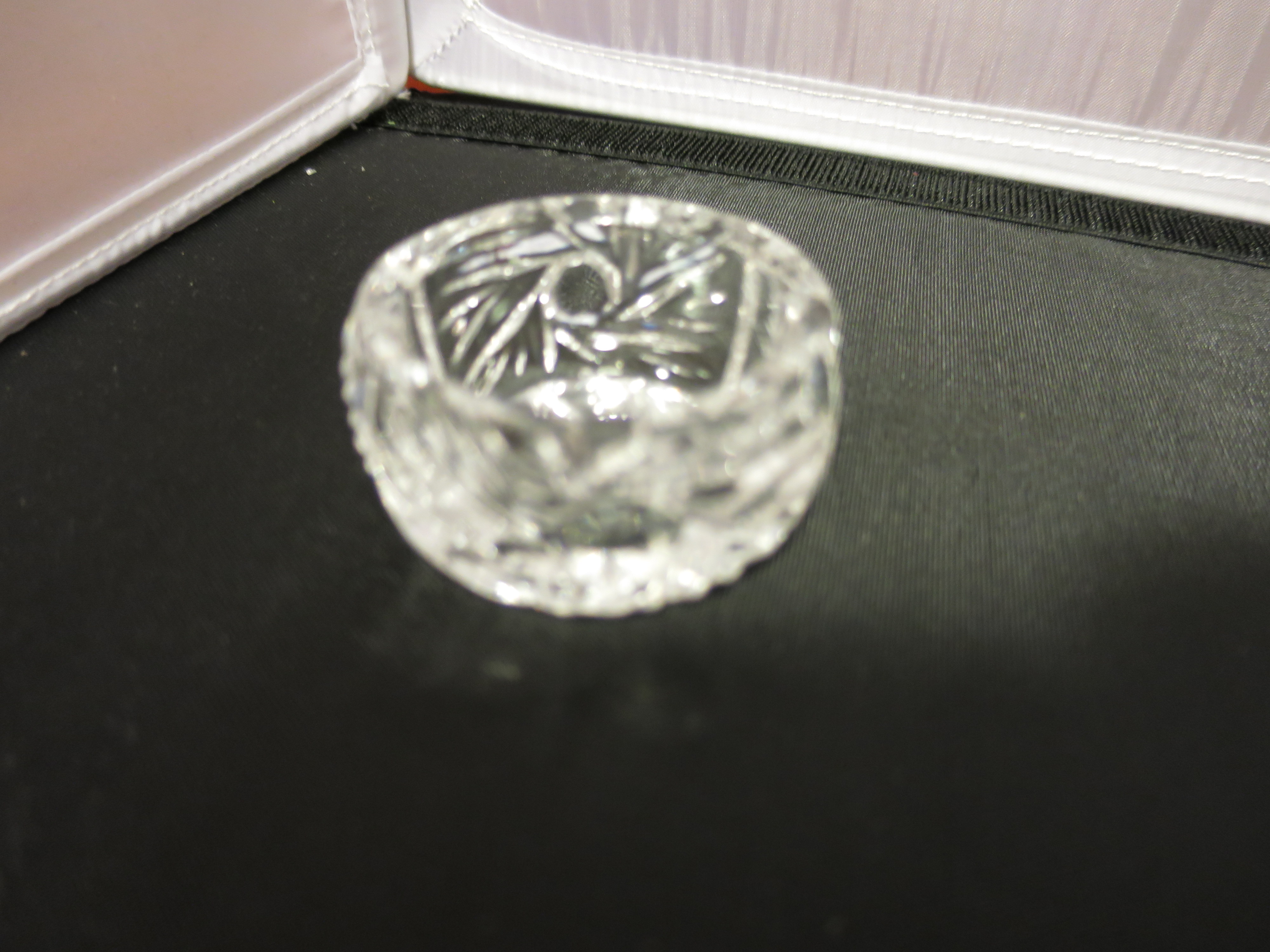 Cambridge Glass Open Salt Cellar Starburst Zipper EAPG