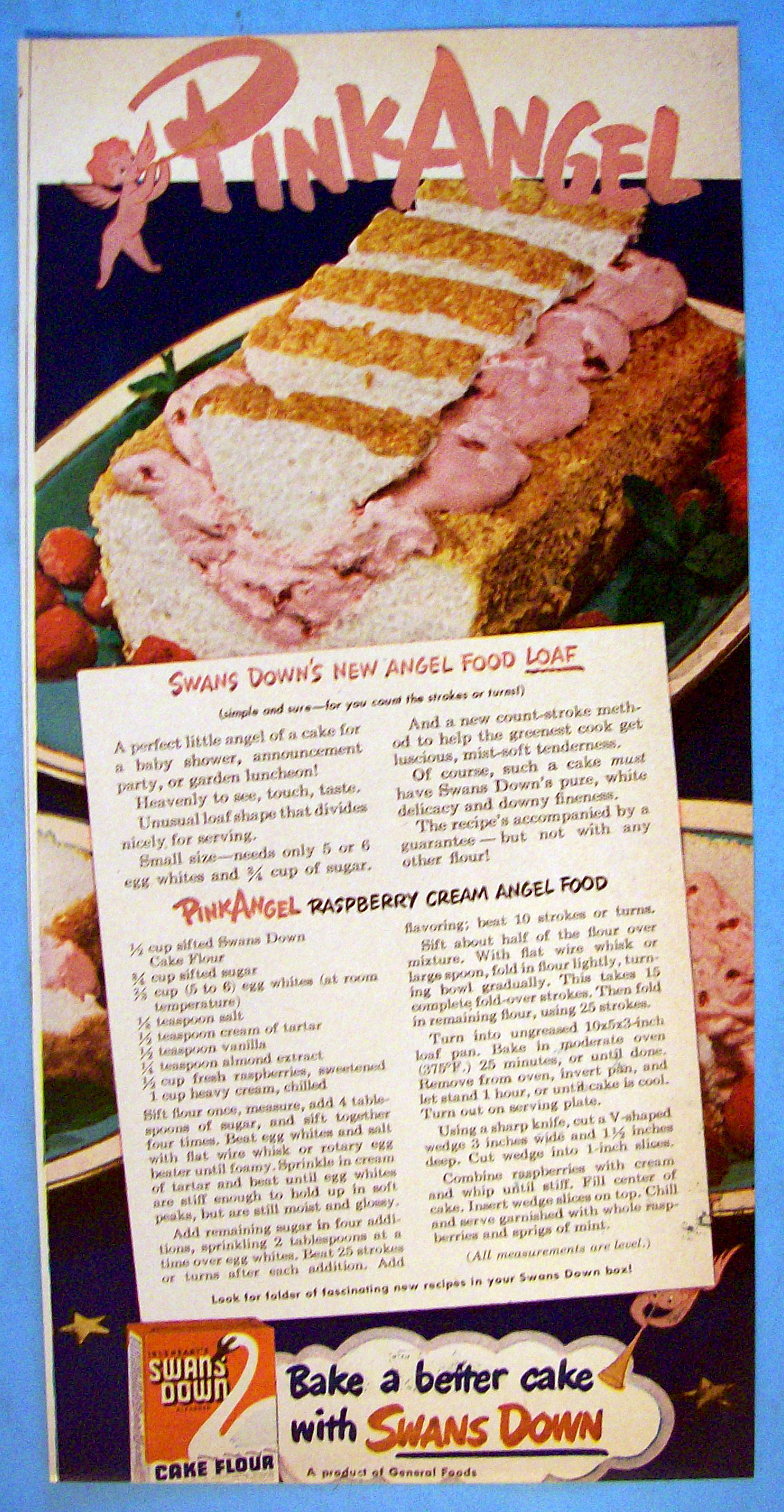 Vintage Ad: 1947 Swans Down Cake Flour