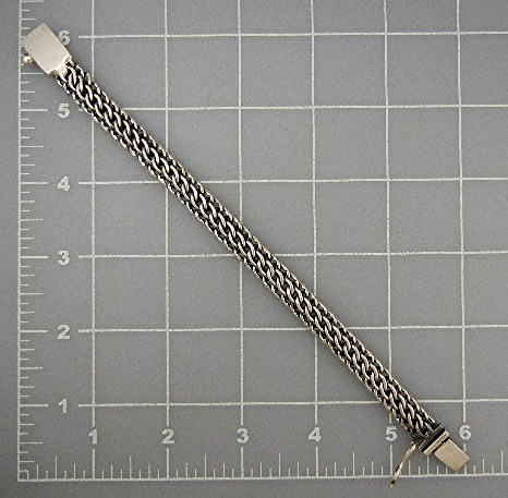 Mexico IP-25 Sterling Silver Woven  Bracelet