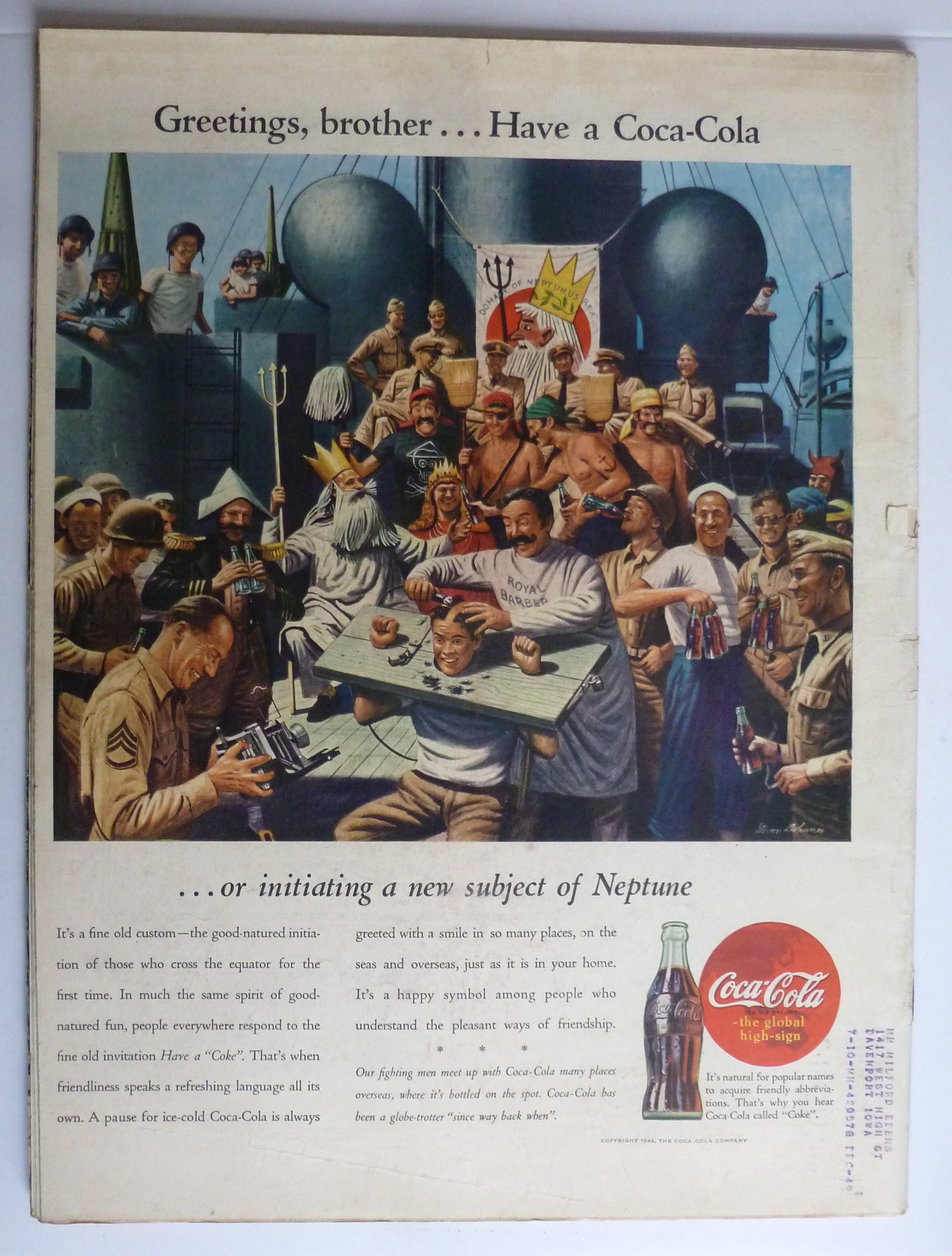 Life Magazine January 8, 1945 Crochet Togs