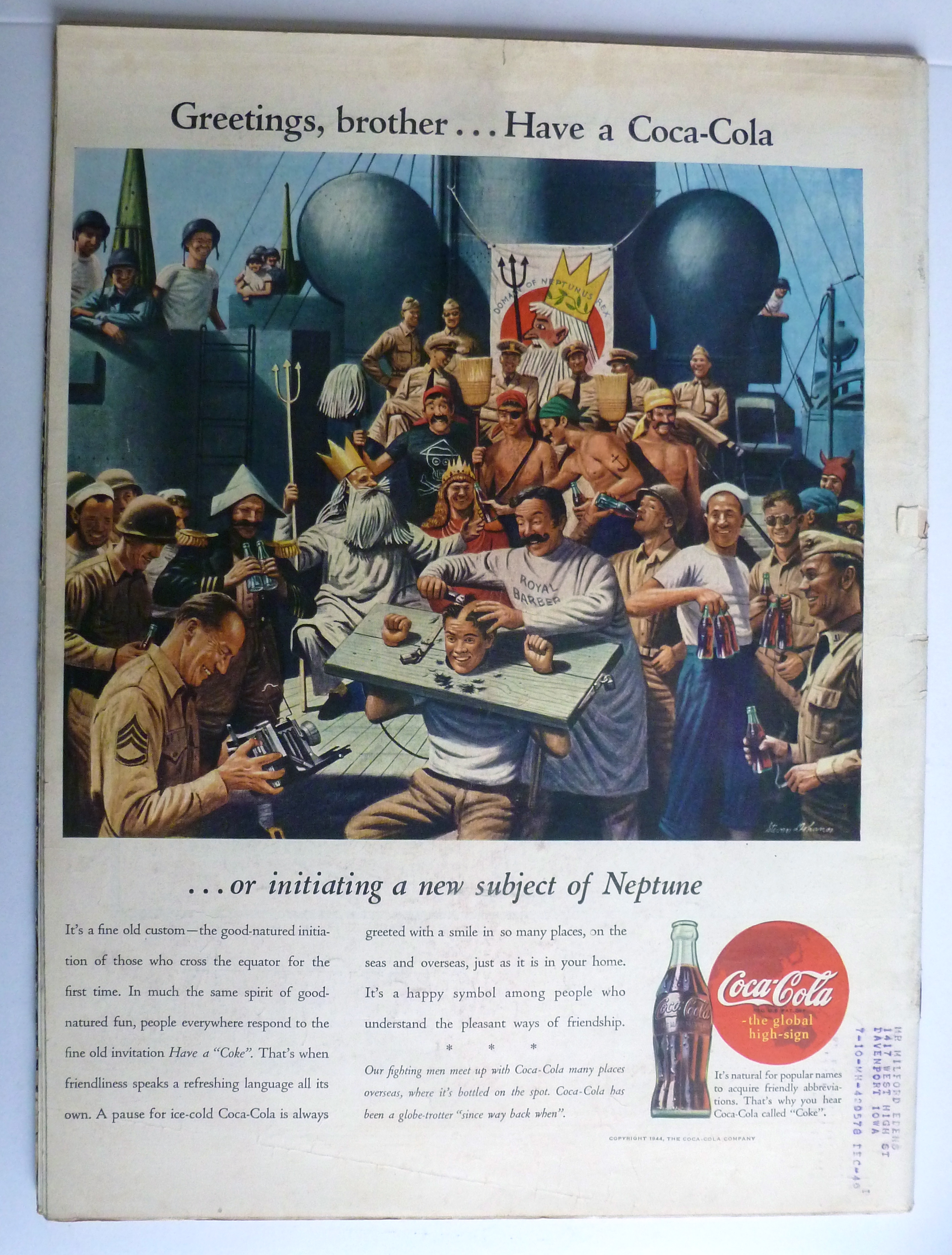 Life Magazine January 8, 1945 Crochet Togs