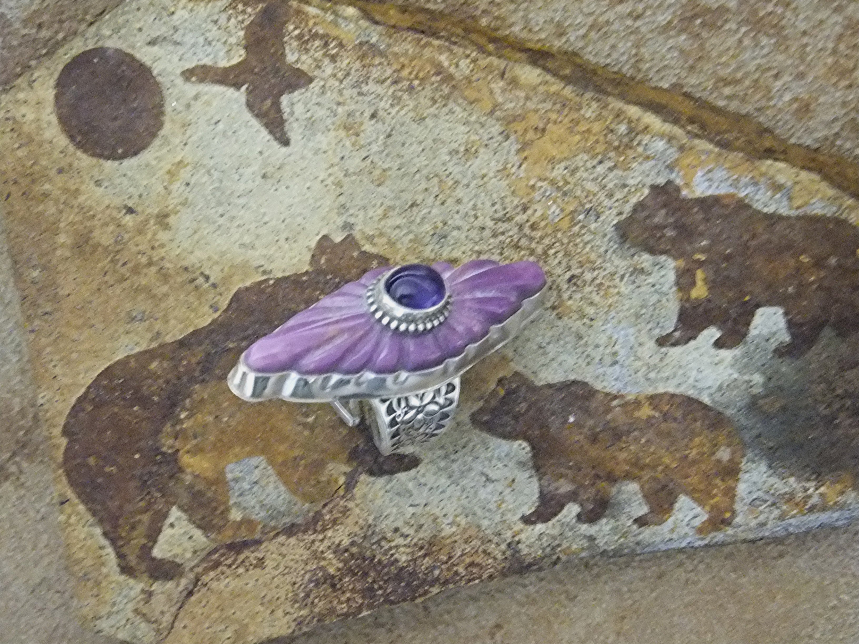 David TroutmanI Damsonite Amethyst Sterling Silver Ring