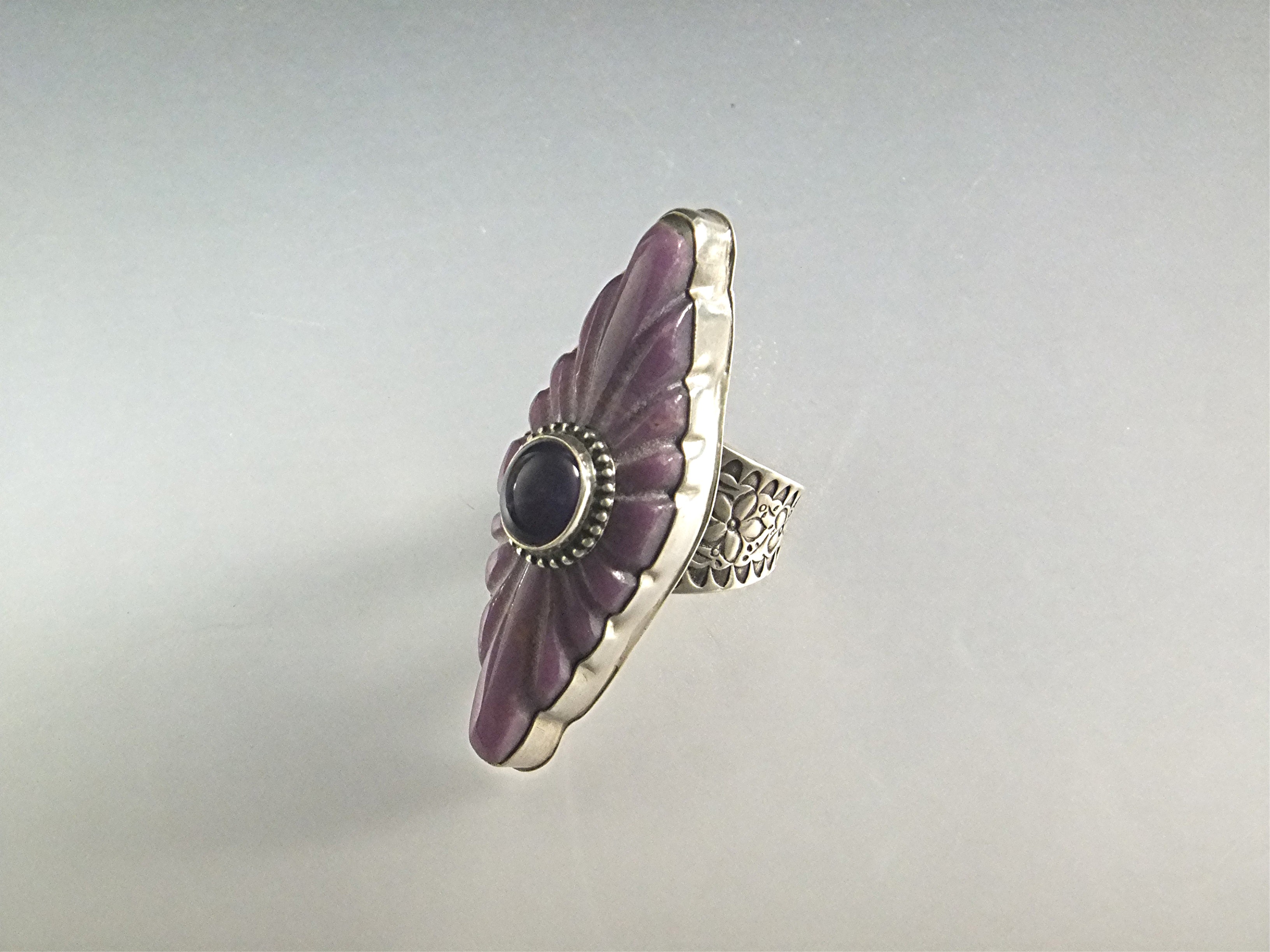 David TroutmanI Damsonite Amethyst Sterling Silver Ring