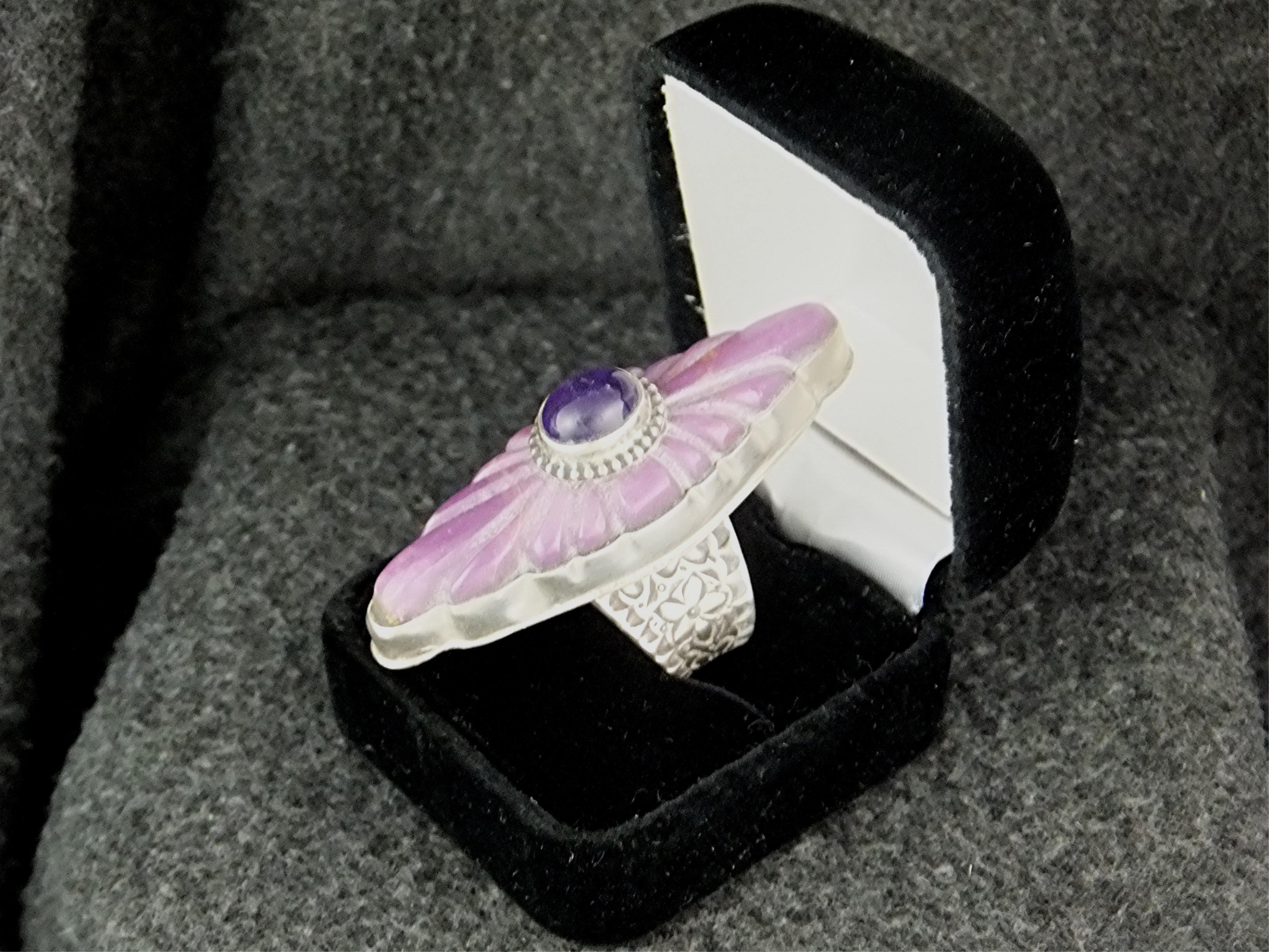 David TroutmanI Damsonite Amethyst Sterling Silver Ring
