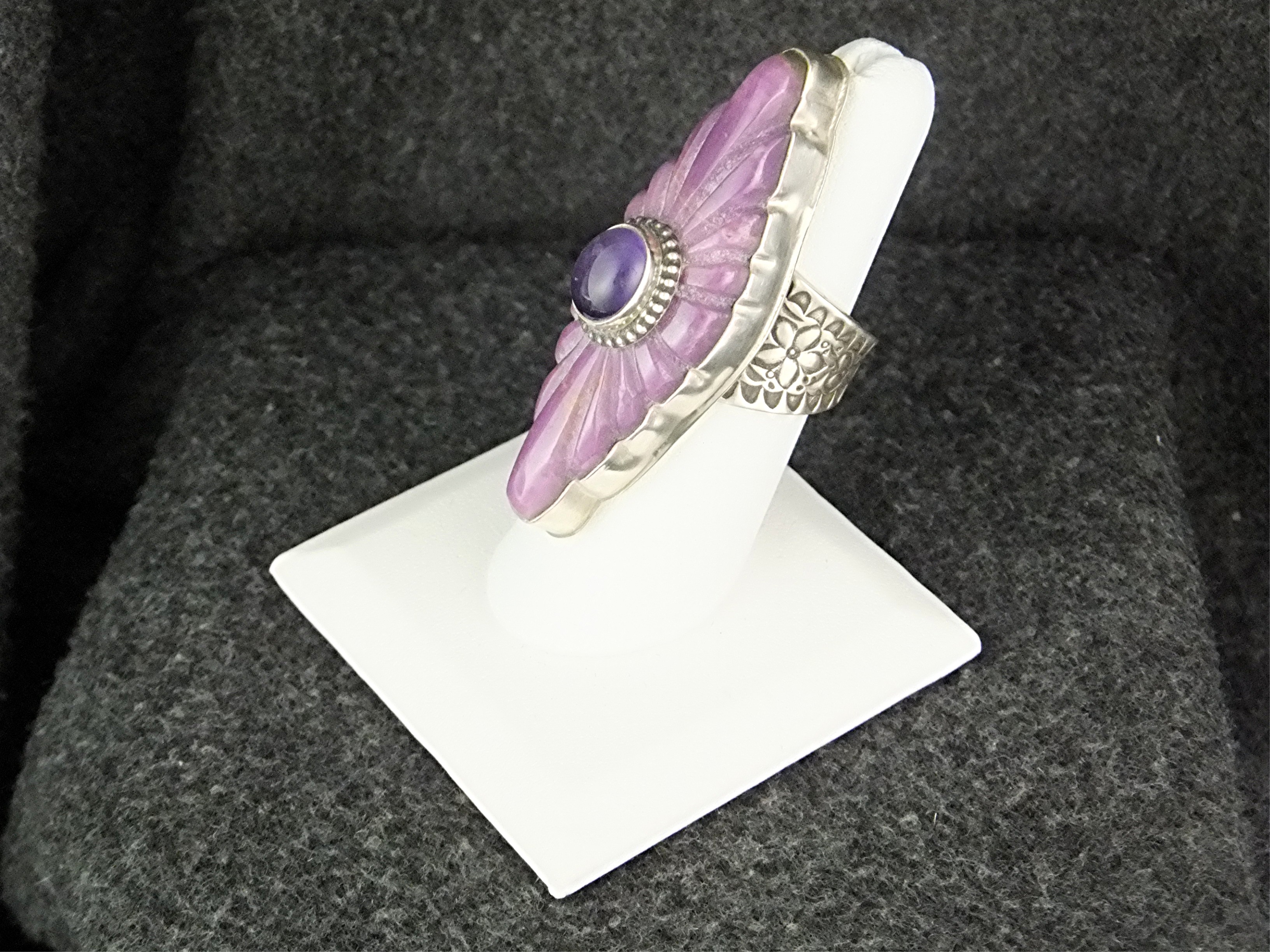 David TroutmanI Damsonite Amethyst Sterling Silver Ring