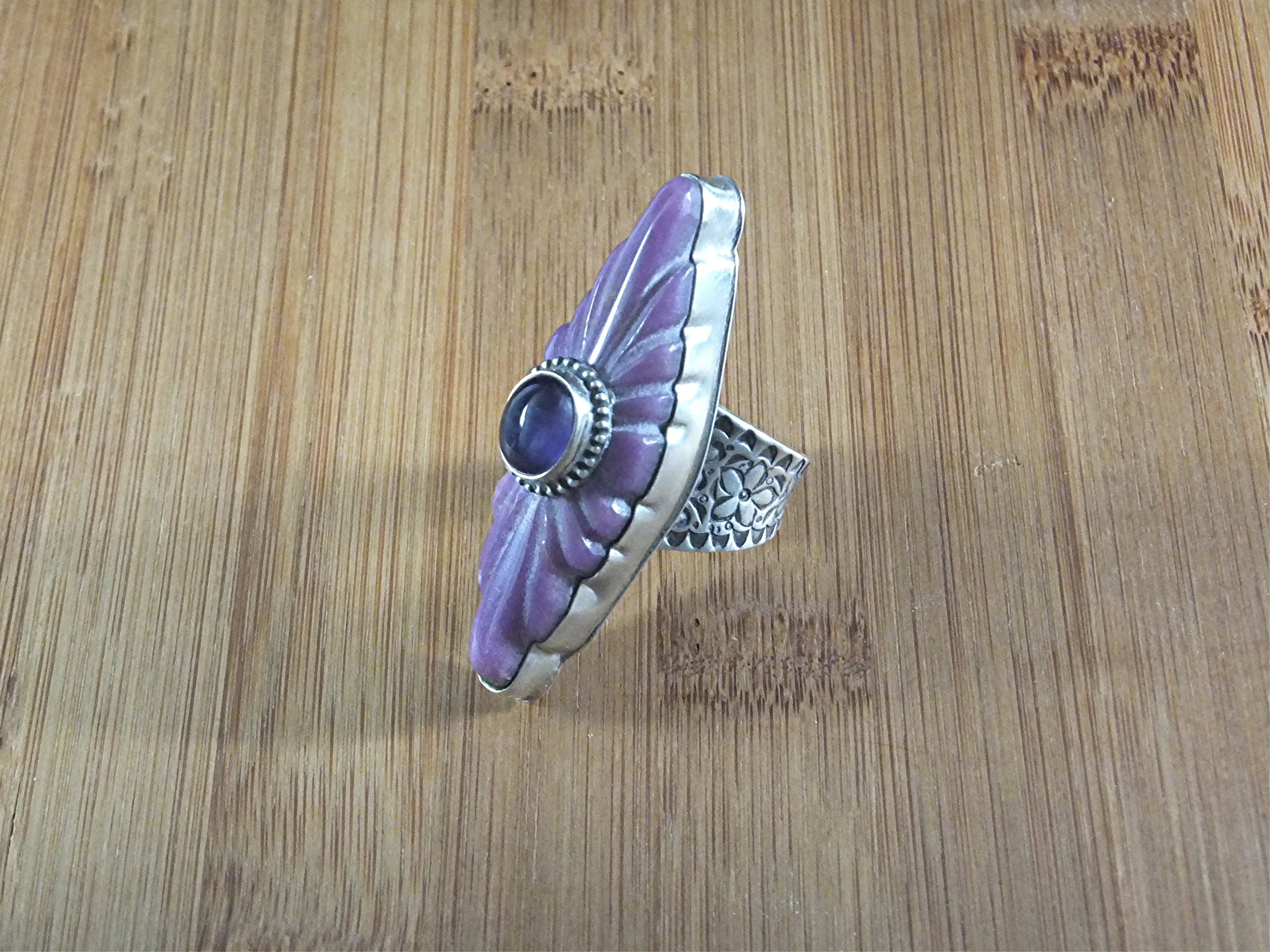 David TroutmanI Damsonite Amethyst Sterling Silver Ring