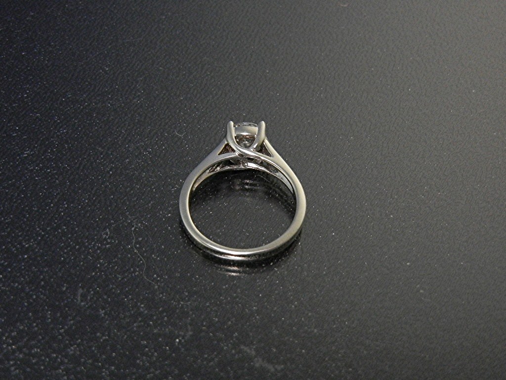 Ring 14K White Gold 1Ct Moissanite Diamond Ring