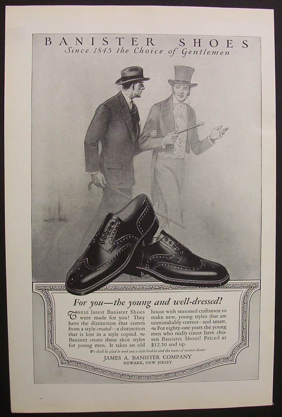 1926 Banister Shoes with Two Men Talking About Shoes