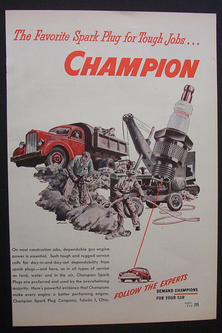 1946  Champion  Spark  Plugs