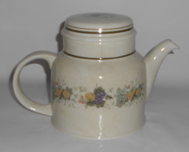 Royal Doulton China Pottery Harvest Garland Coffeepot - MINT