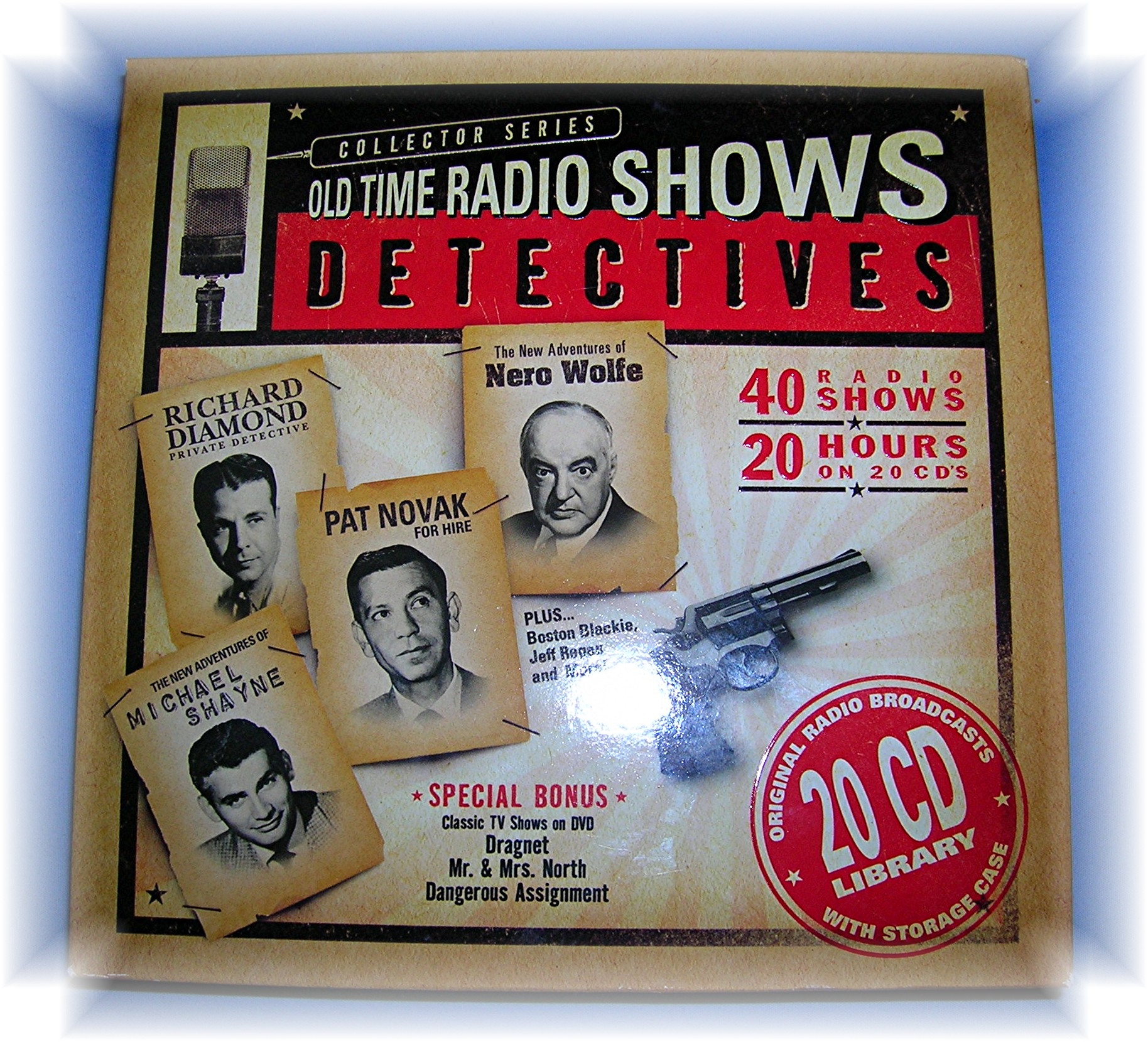 20 CD Library Old Time Detective Radio Shows