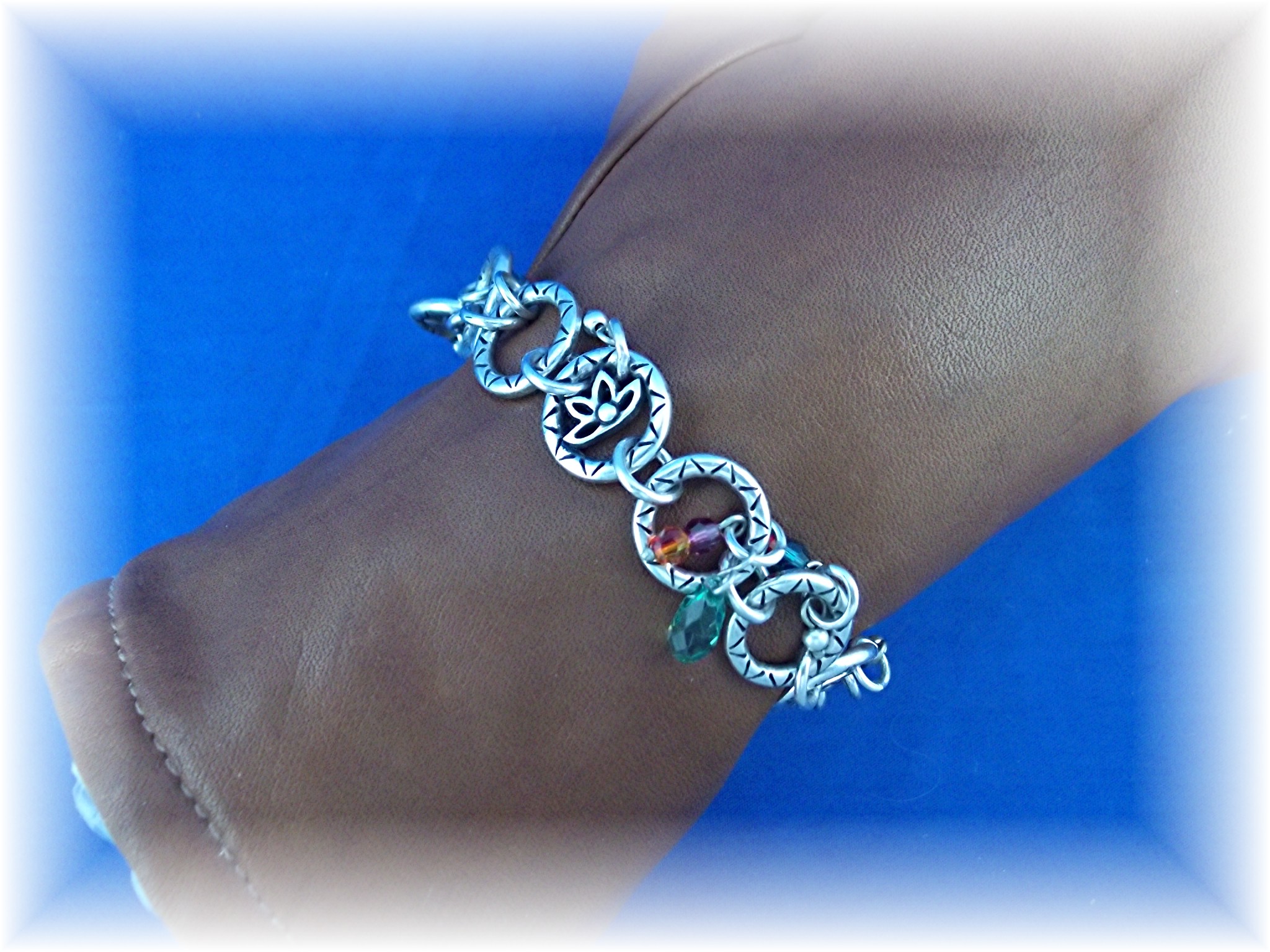 Bracelet Silver and Crystals Brighton Charms