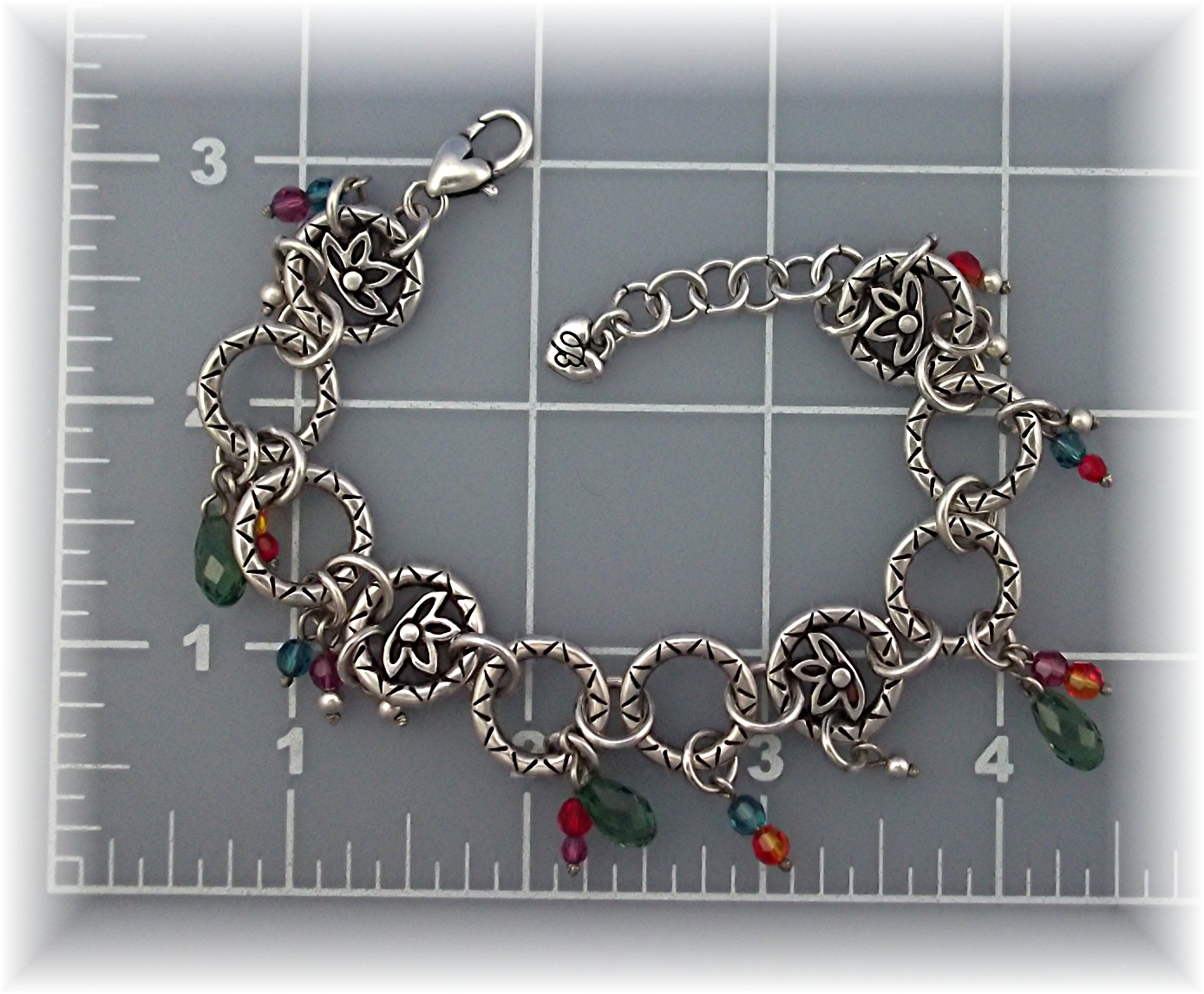 Bracelet Silver and Crystals Brighton Charms