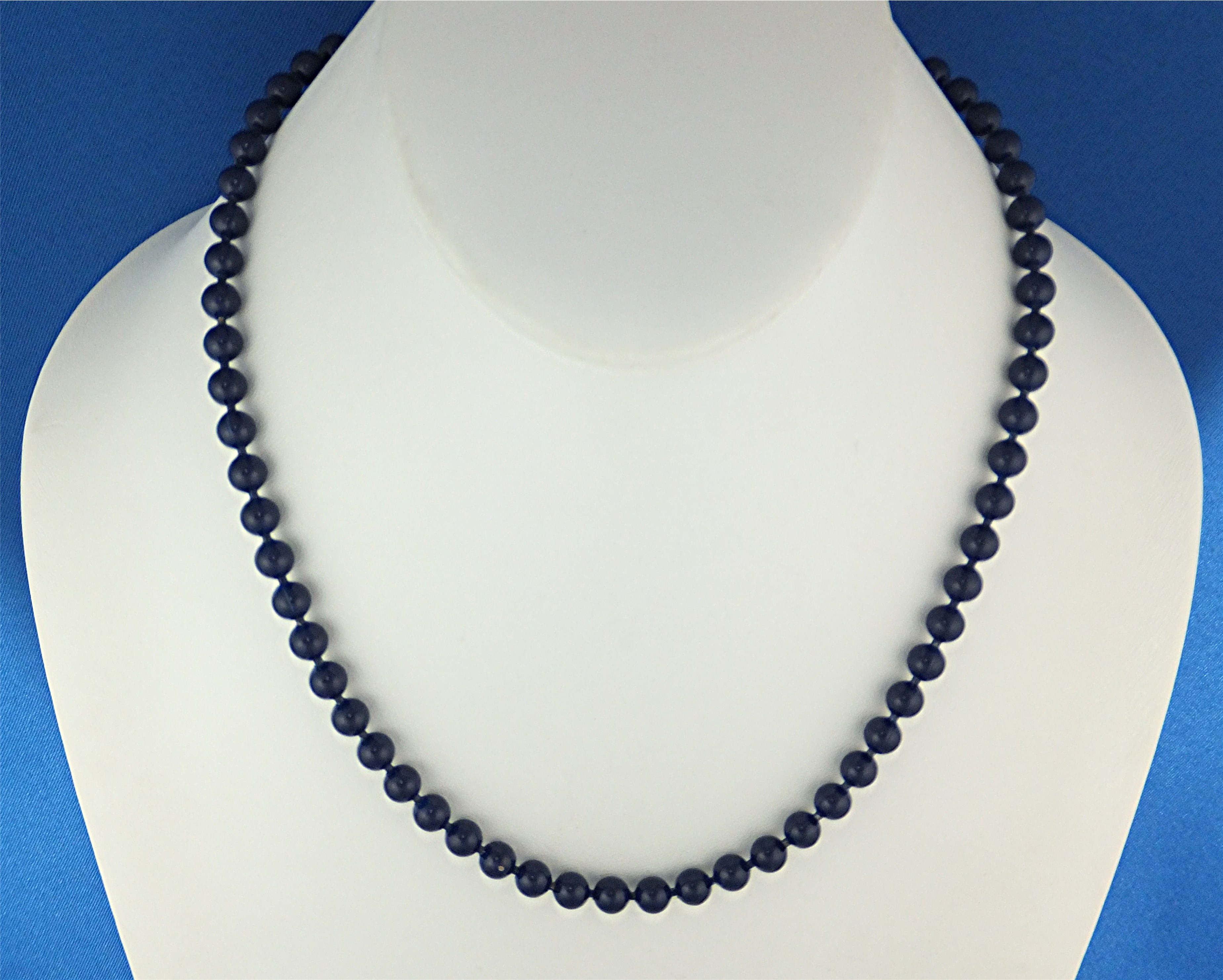 Necklace Blue Lapis 6mm Beads
