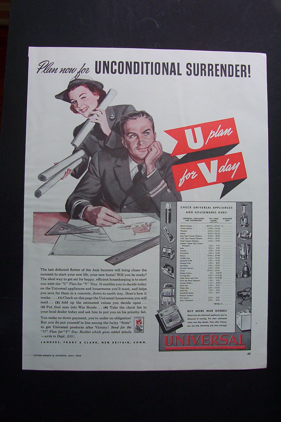 1944  Universal  Appliances