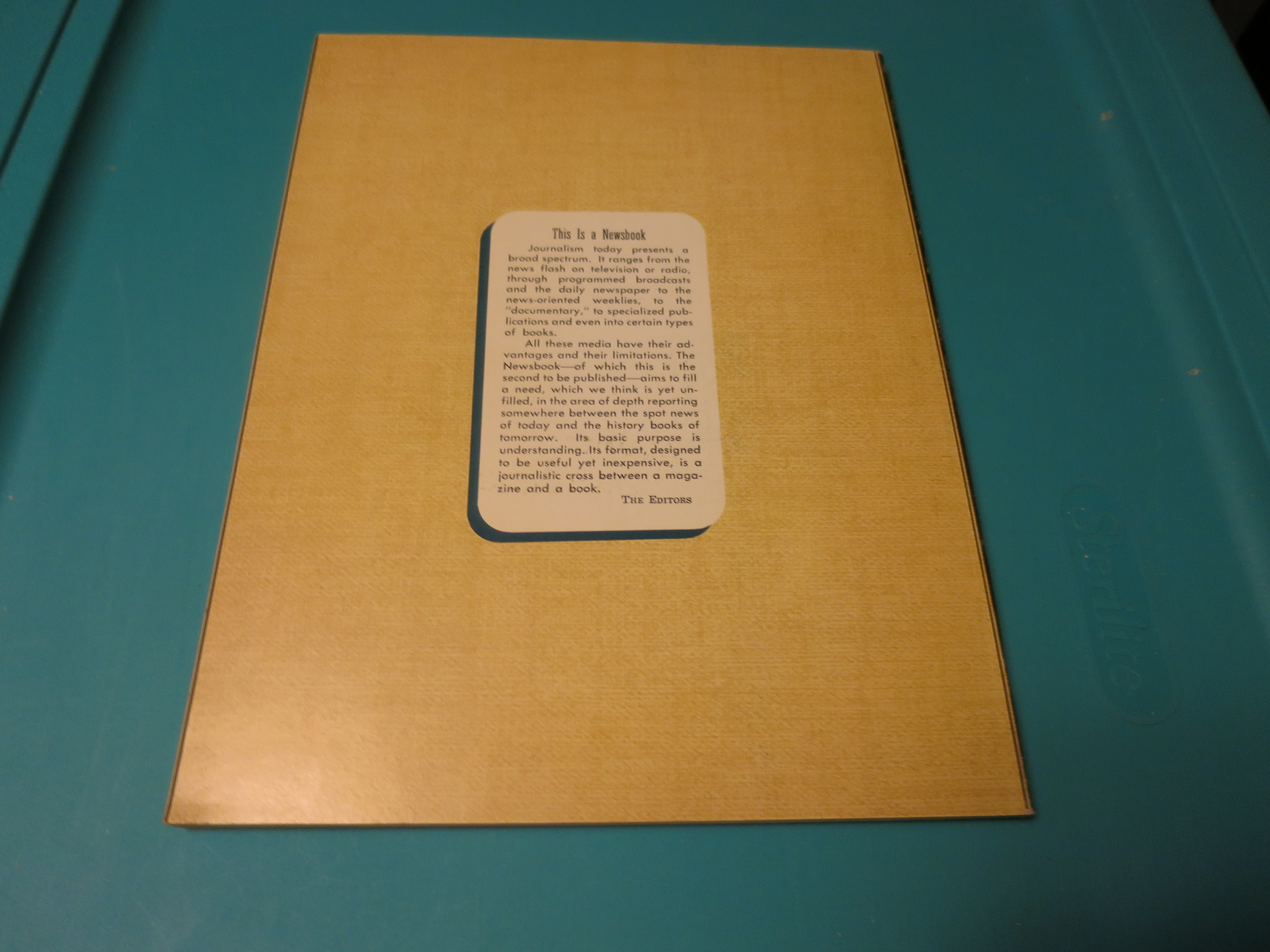 Newsbook Report in Depth by Barry Goldwater