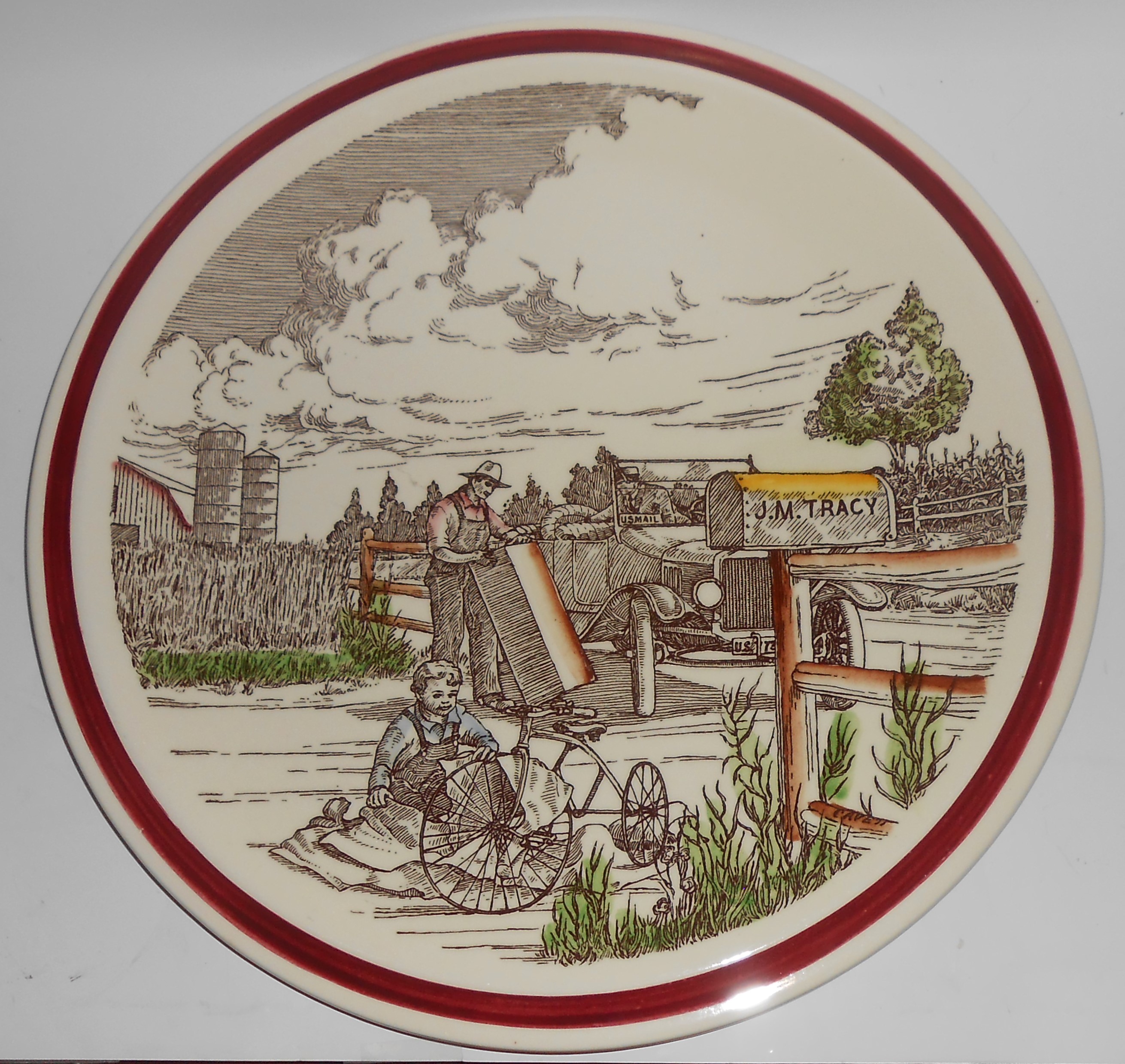 VINTAGE Vernon Kilns Pottery Bits Of The Middle West J.