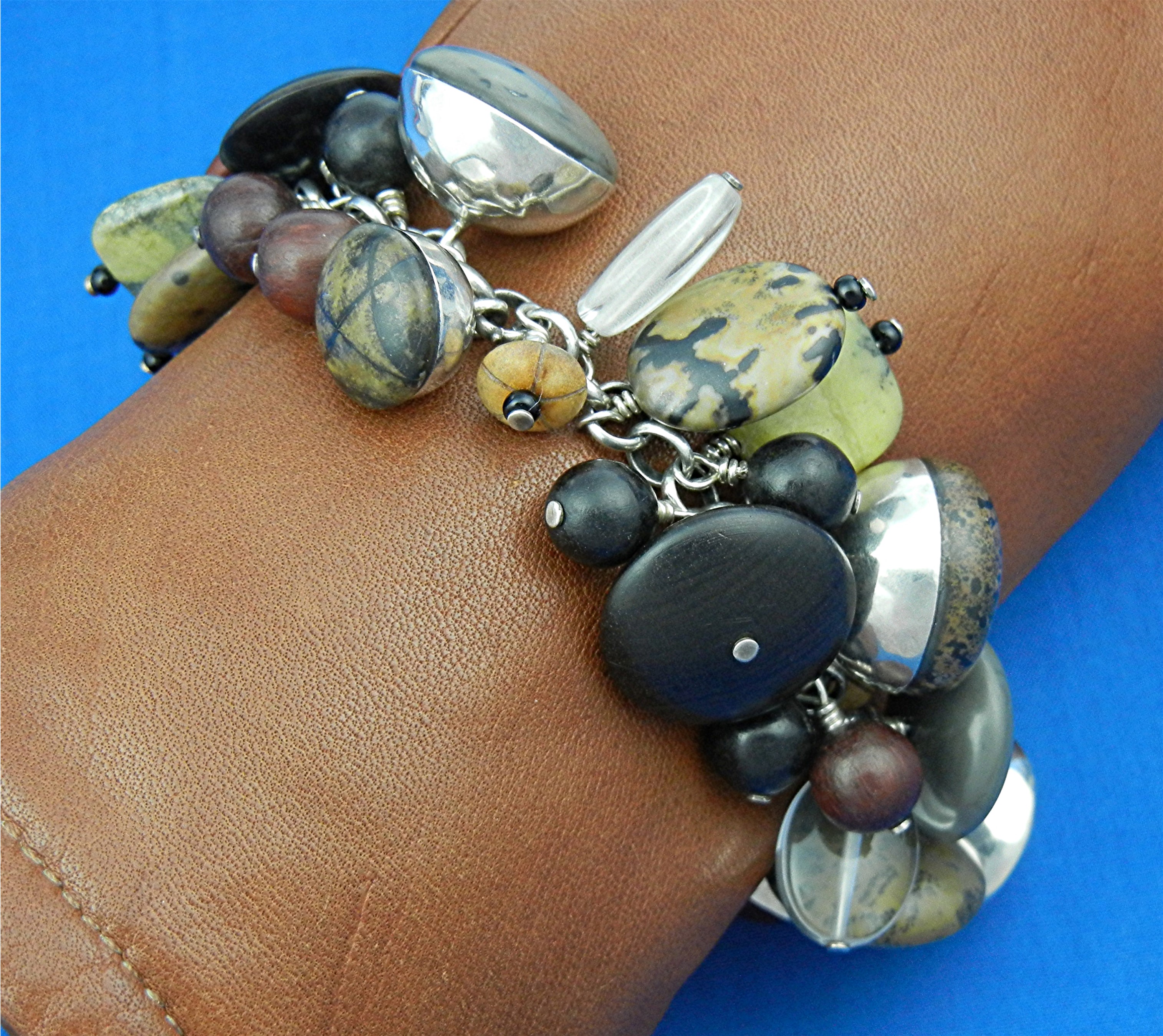 Silpada Sterling Silver Multi Charms 8.5 Inch Bracelet