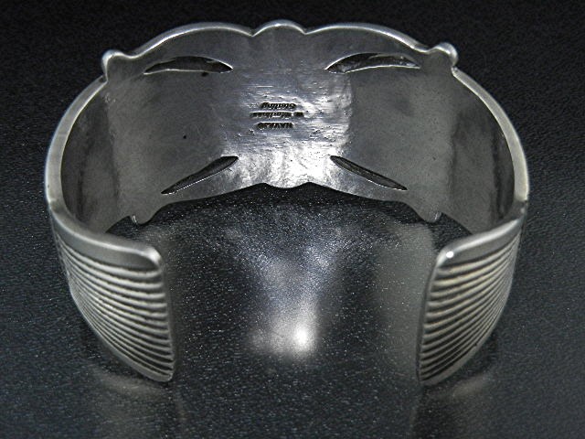 Rick Martinez Sterling Silver Turquoise Bracelet Navajo