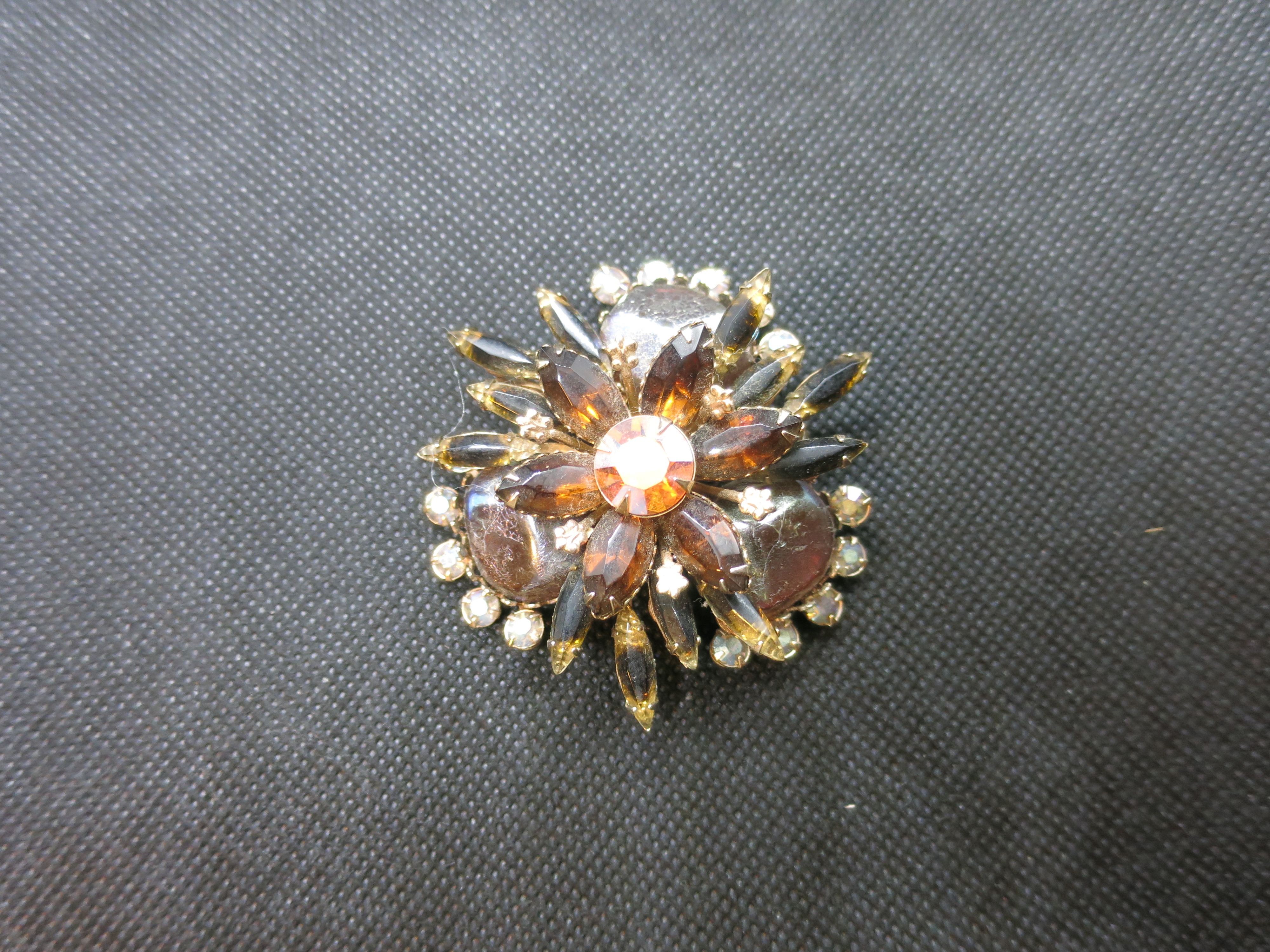 Floral Pin Rhinestone and other embellishment