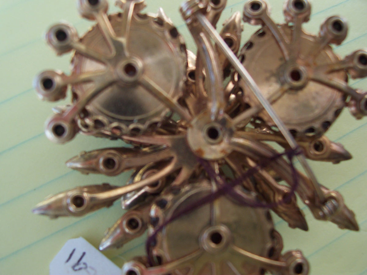 Floral Pin Rhinestone and other embellishment