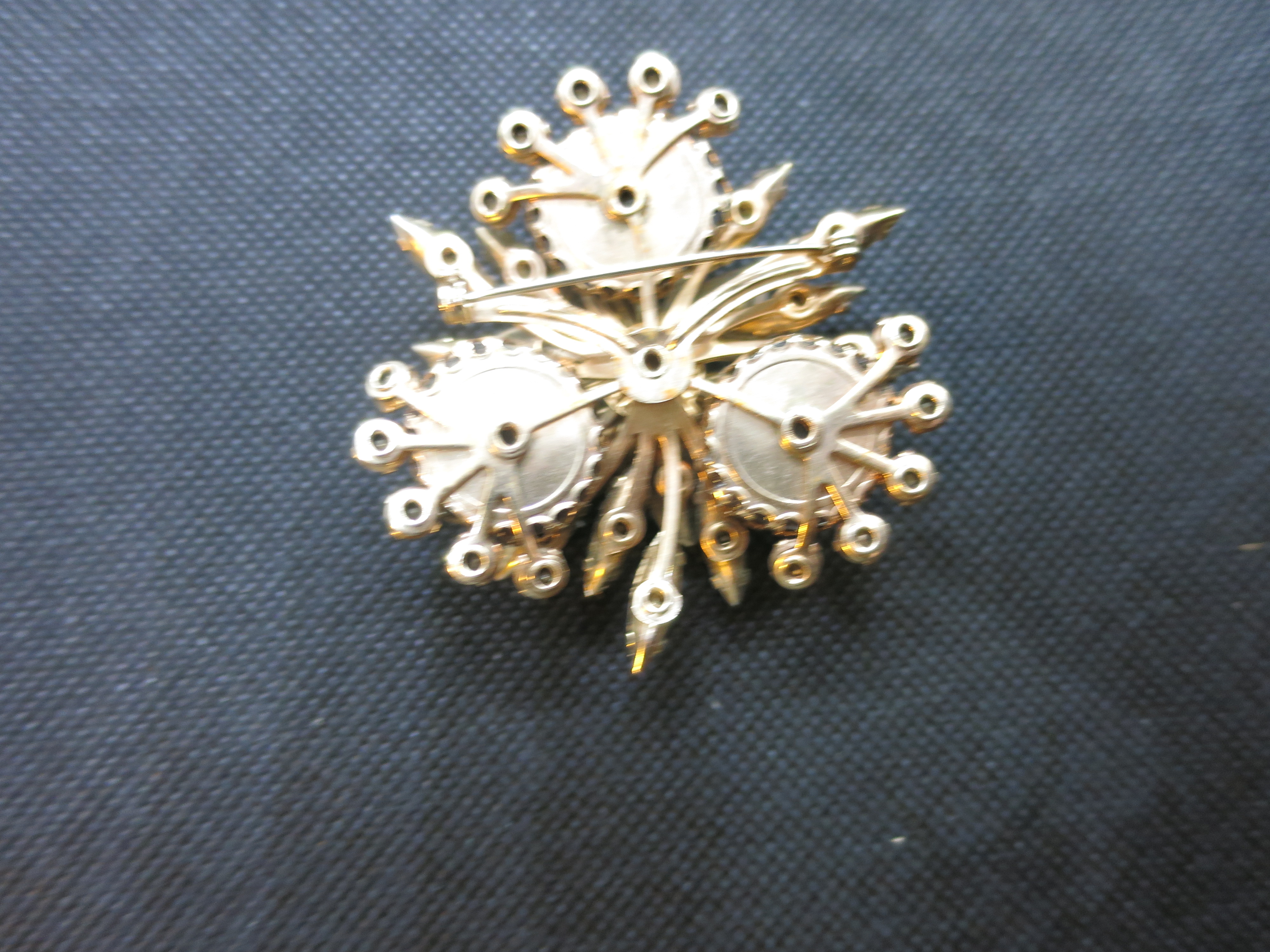 Floral Pin Rhinestone and other embellishment