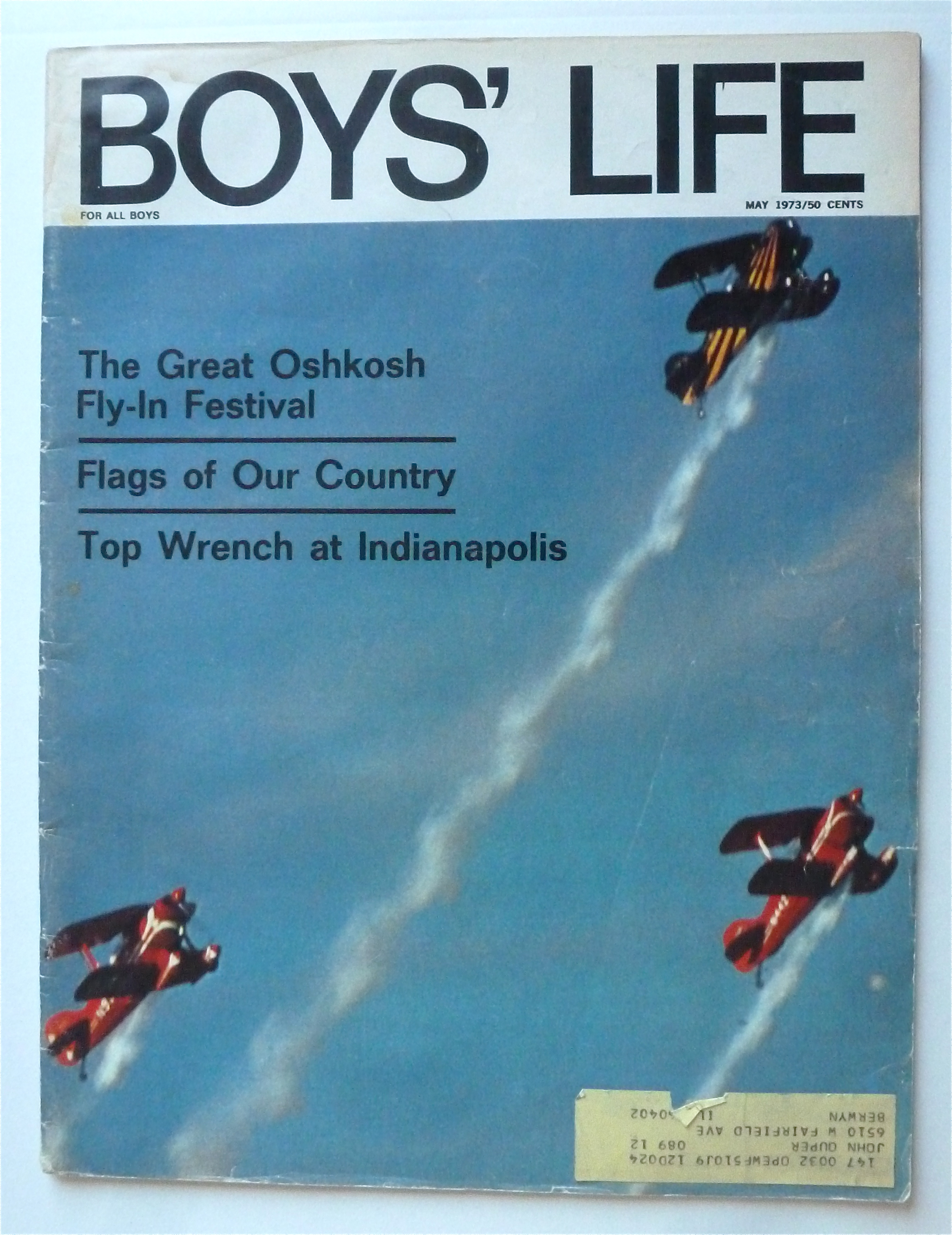 Boys Life Magazine May 1973 Great Oshkosh Fly In Fest