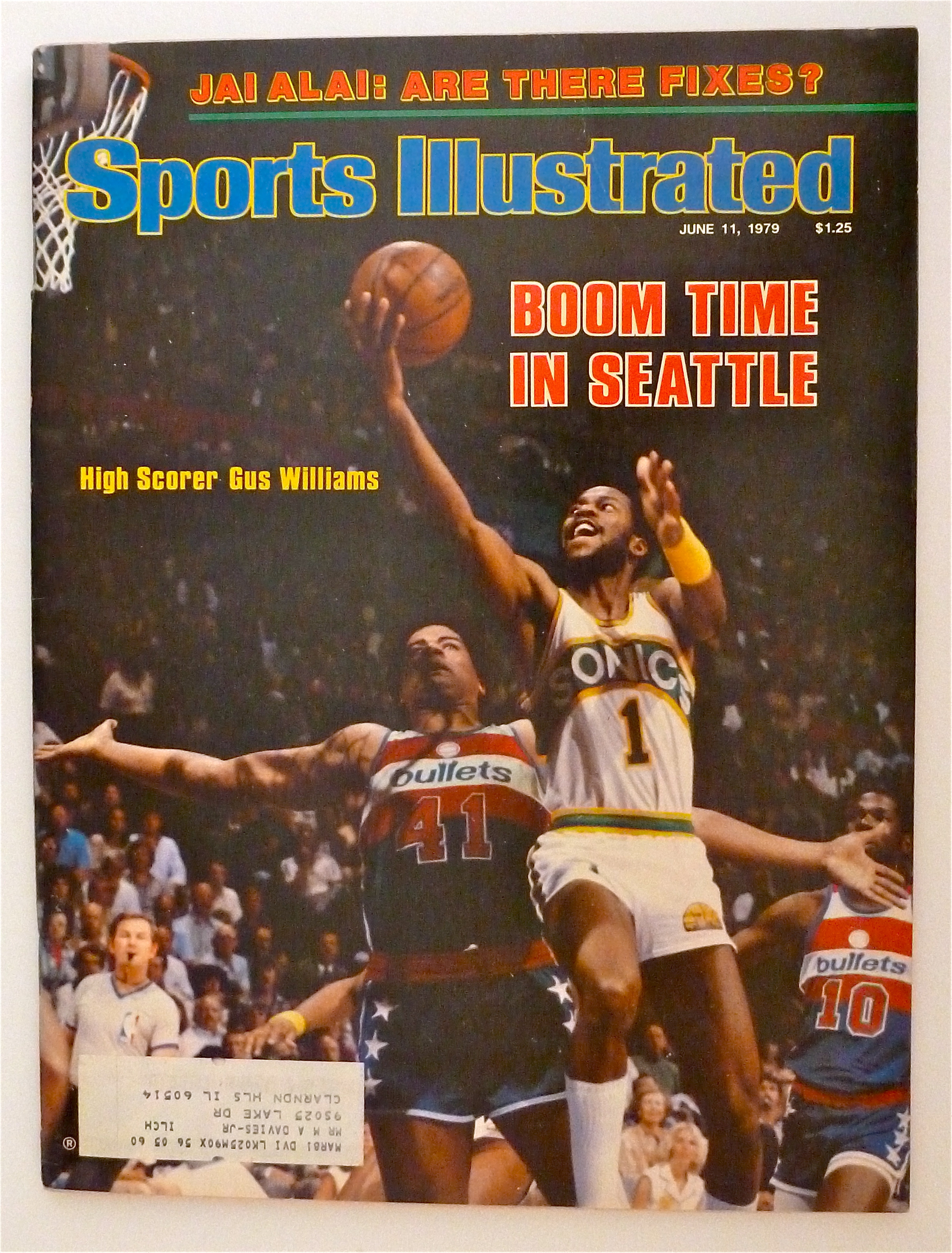 Sports Illustrated Magazine-June 11, 1979-Gus Williams