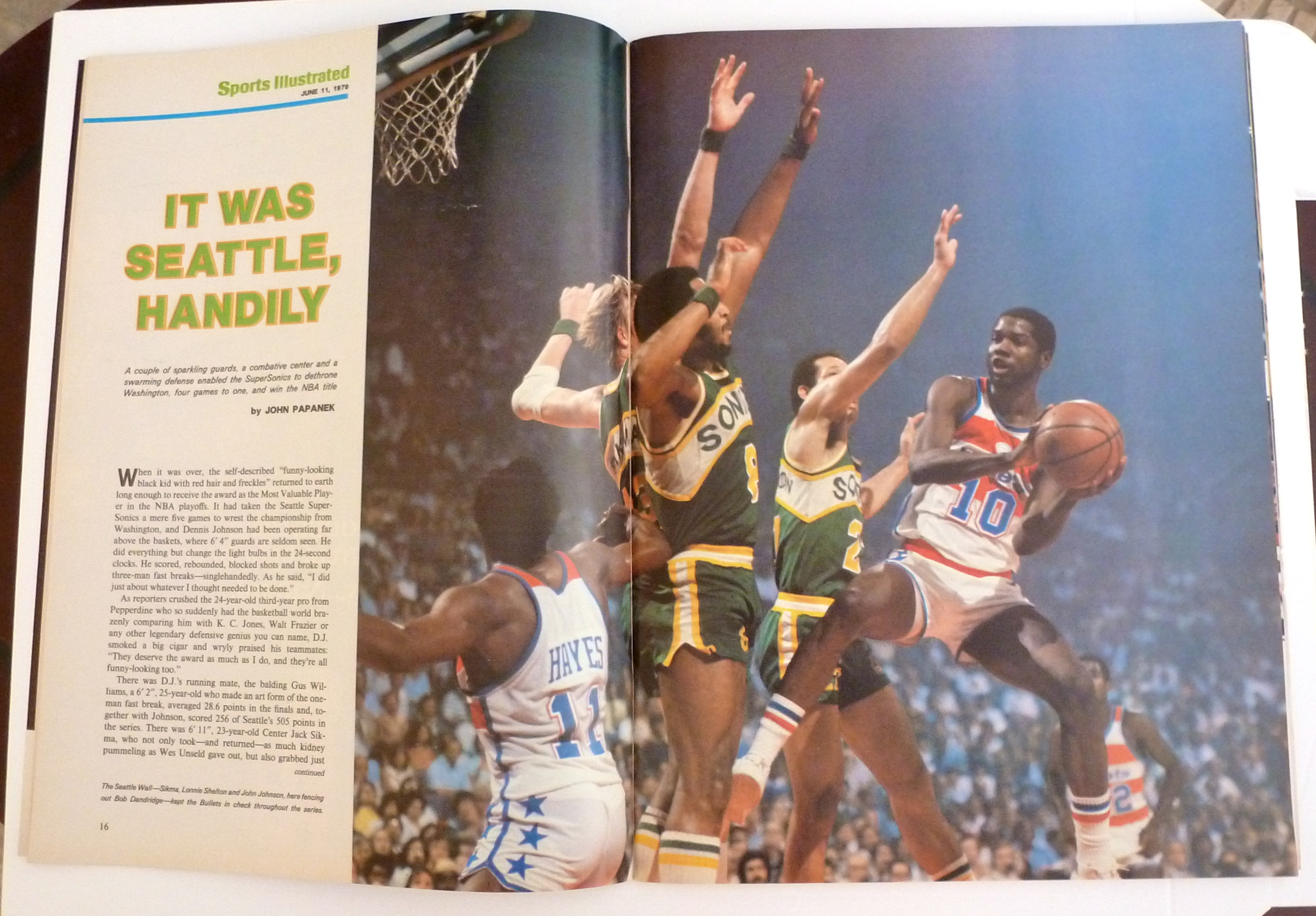 Sports Illustrated Magazine-June 11, 1979-Gus Williams