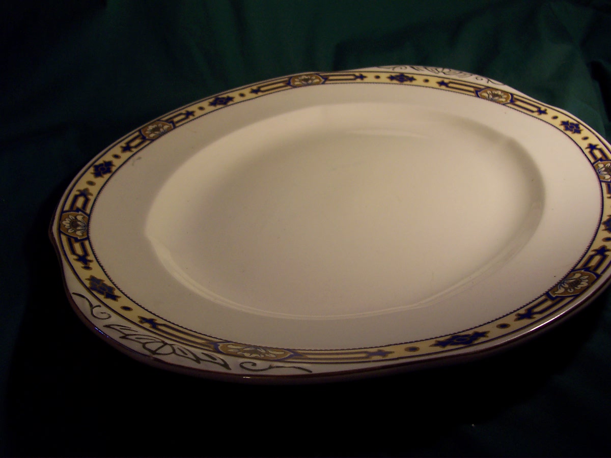 Vintage W M Grindley England Ivory Platter