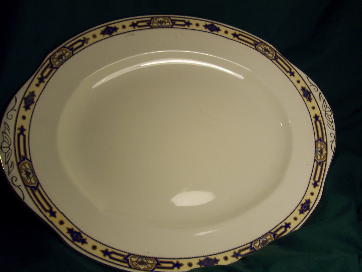 Vintage W M Grindley England Ivory Platter