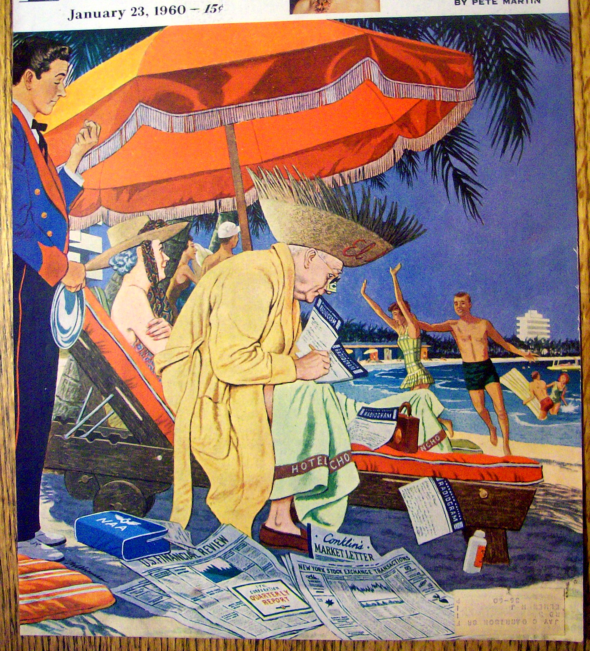 Saturday Evening Post Cover By Williamson-Jan 23, 1960